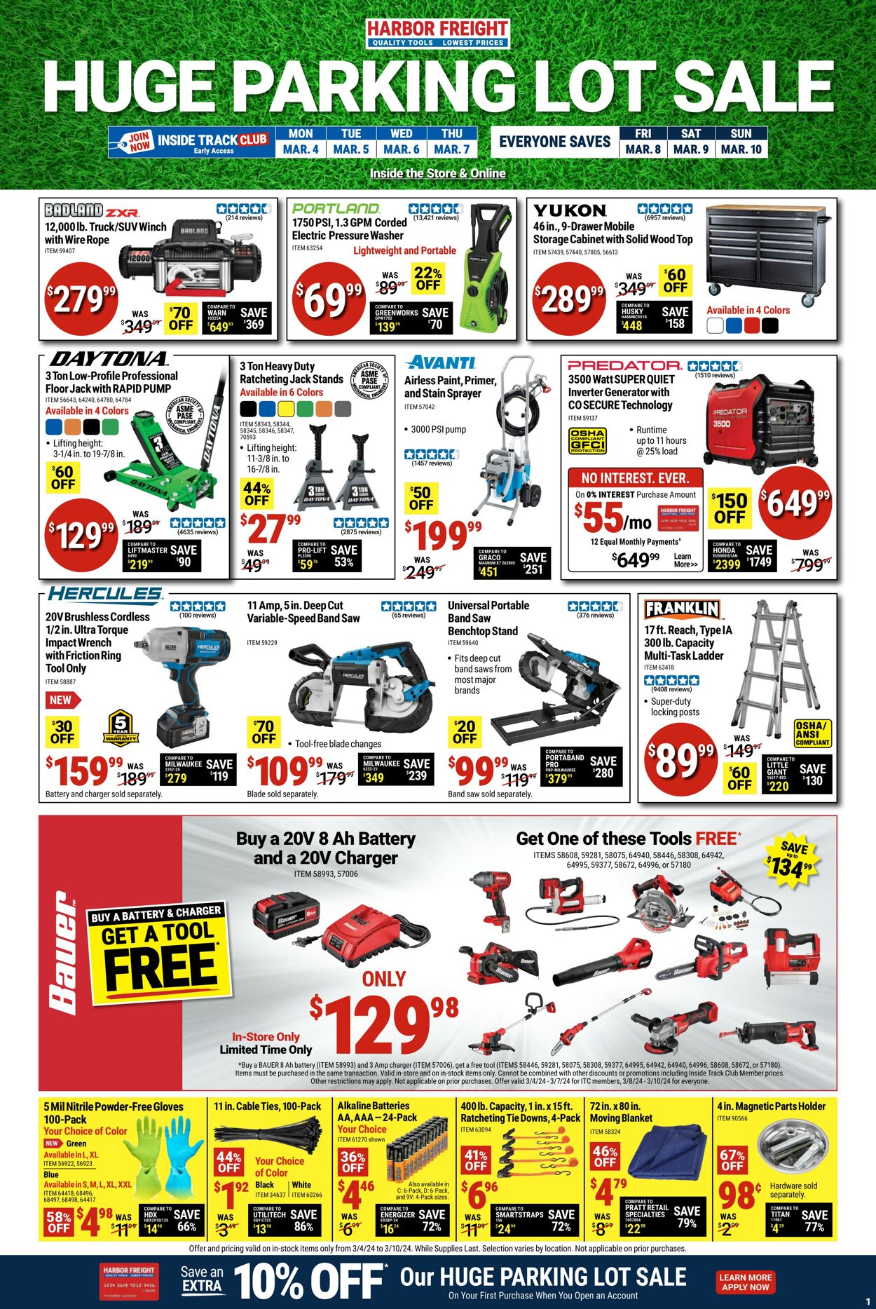 Harbor Freight Ad from 03/08/2024