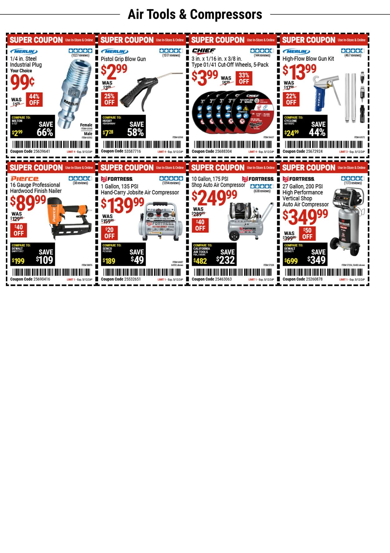 Harbor Freight Ad from 04/29/2024