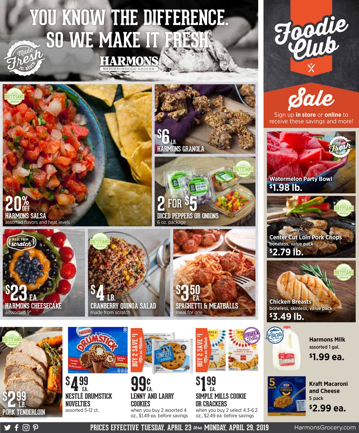 Harmons Ad from 04/23/2019