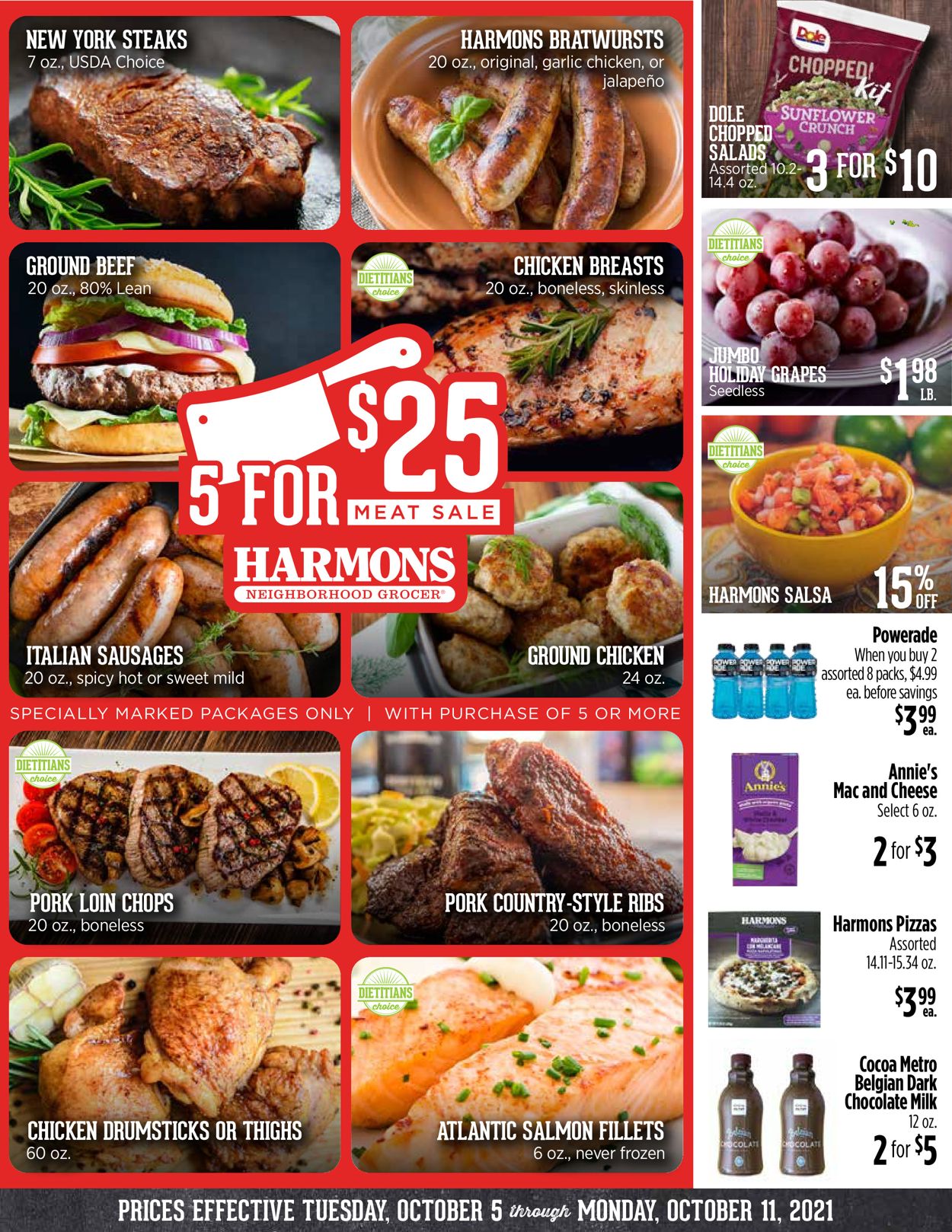 Harmons Ad from 10/05/2021