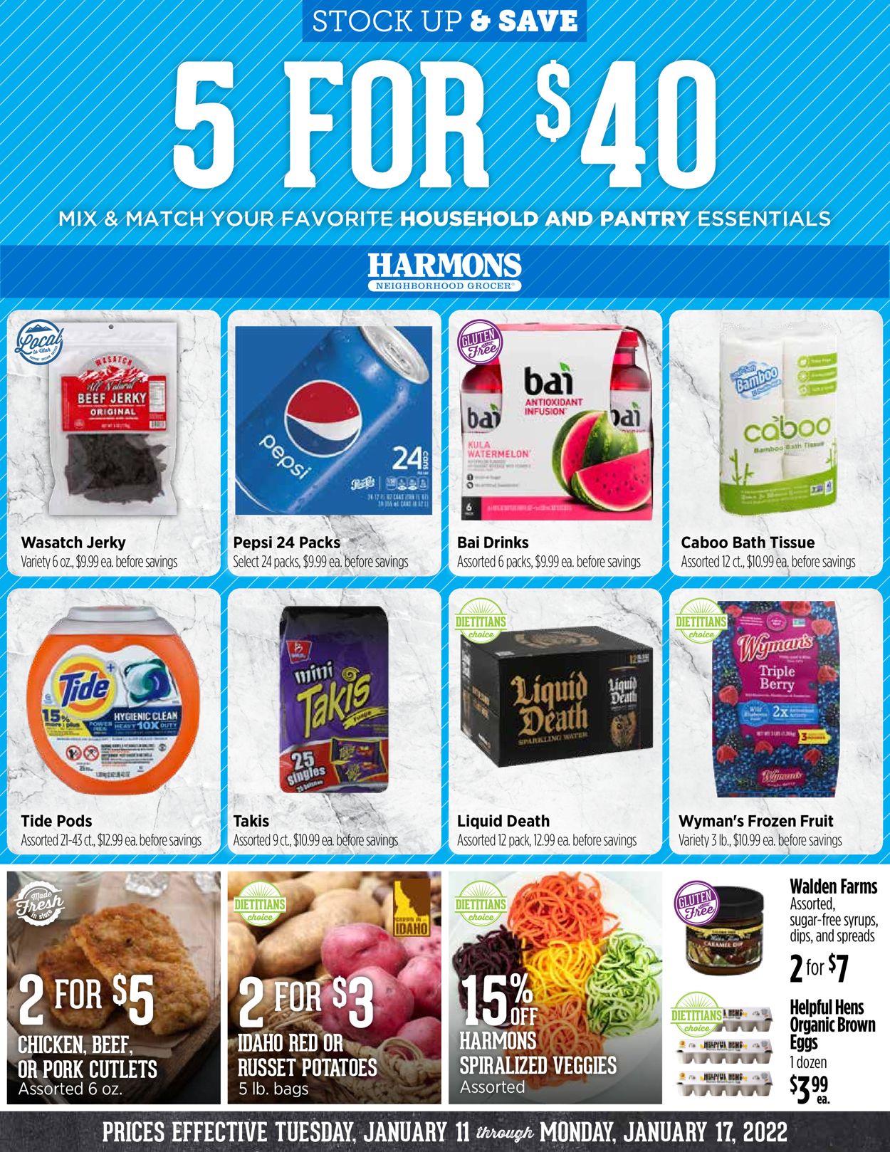 Harmons Ad from 01/11/2022