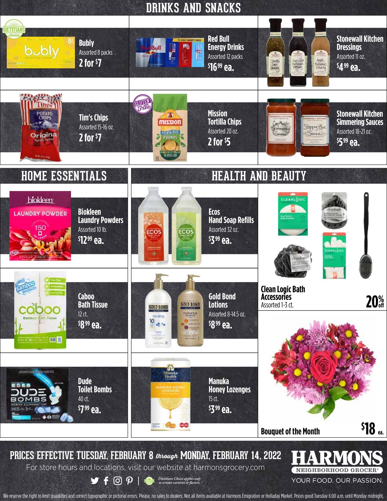 Harmons Ad from 02/08/2022