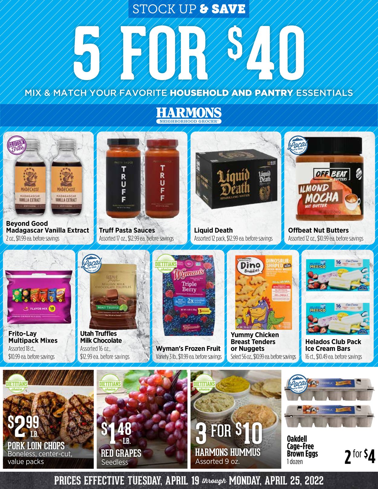 Harmons Ad from 04/19/2022
