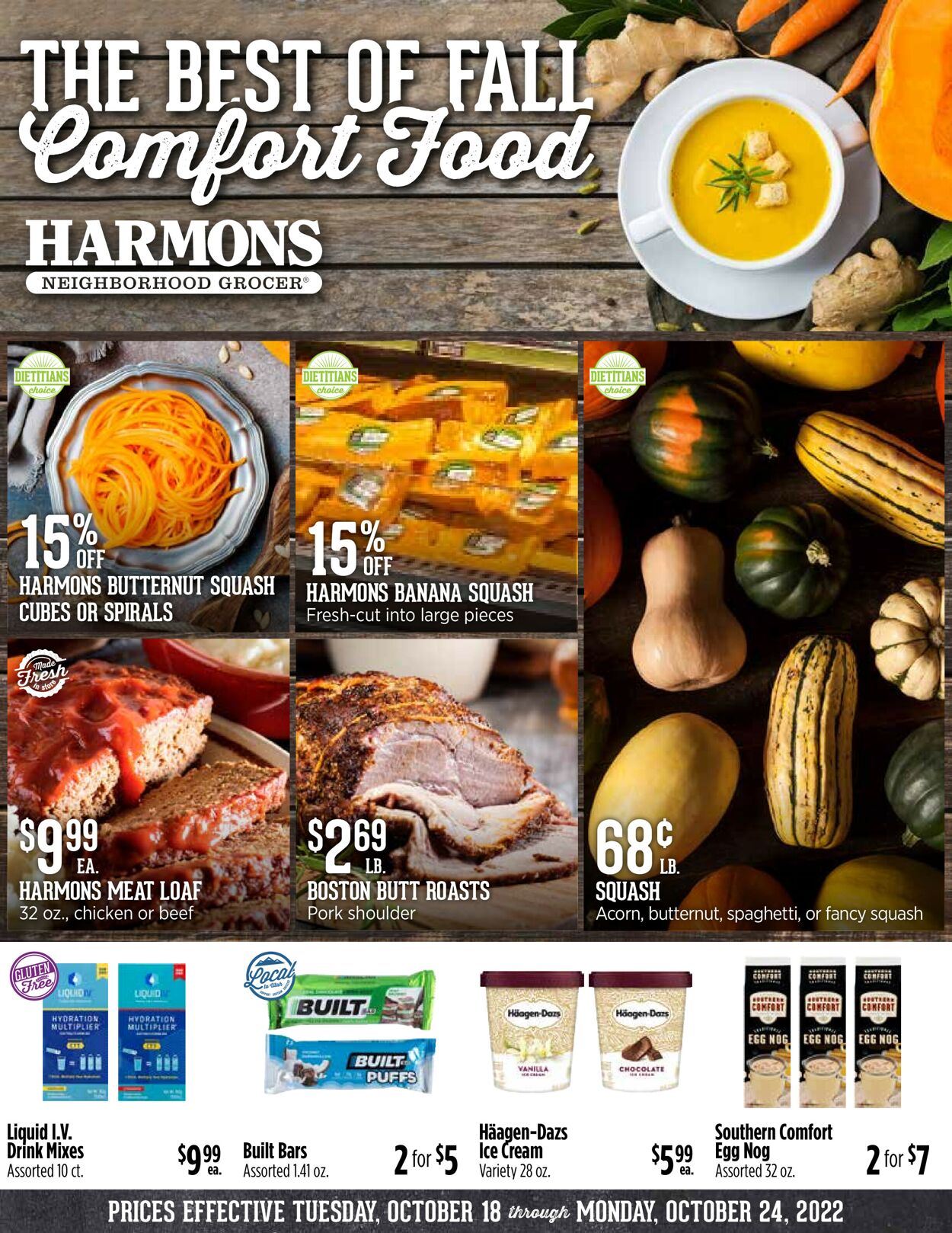 Harmons Ad from 10/18/2022