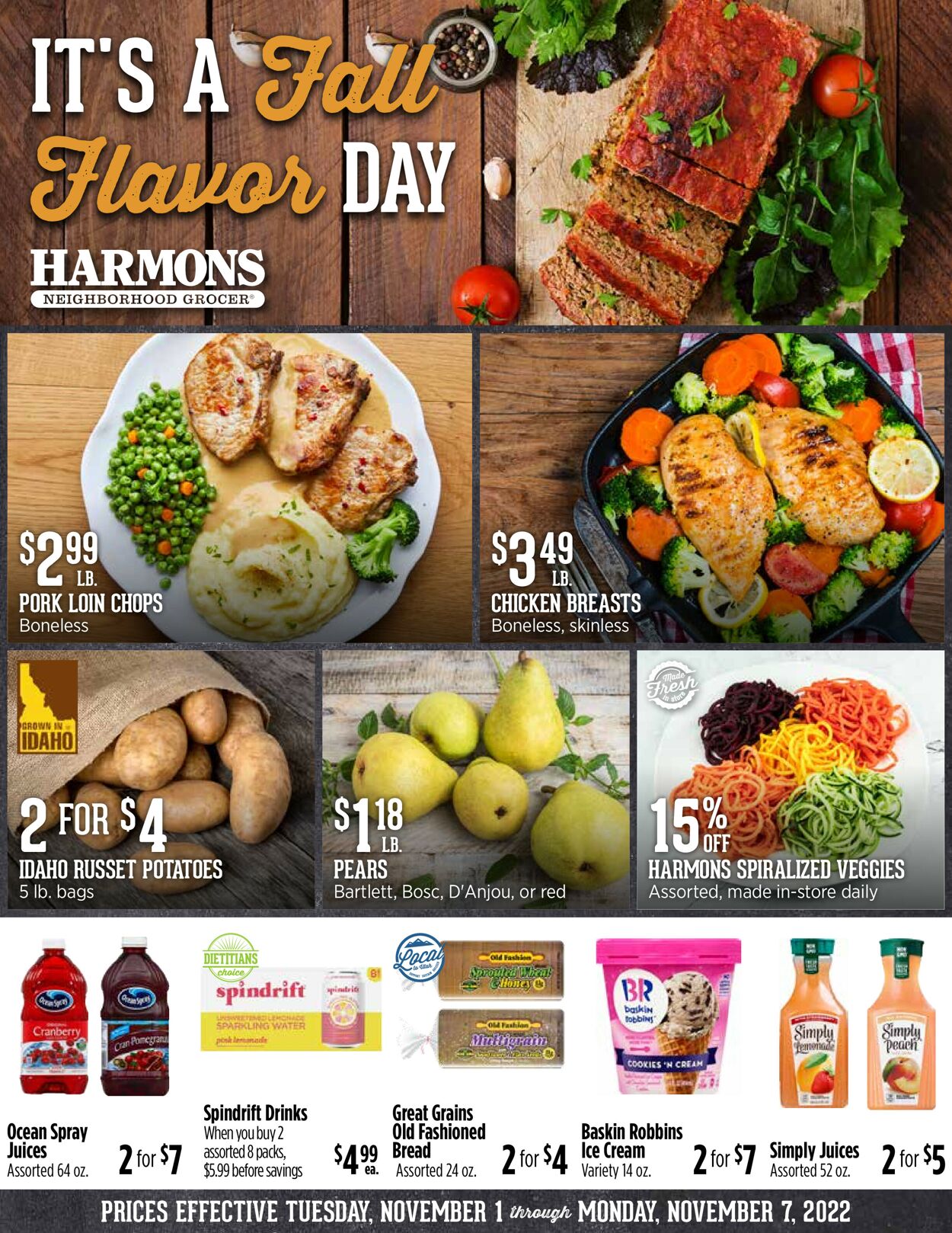 Harmons Ad from 11/01/2022