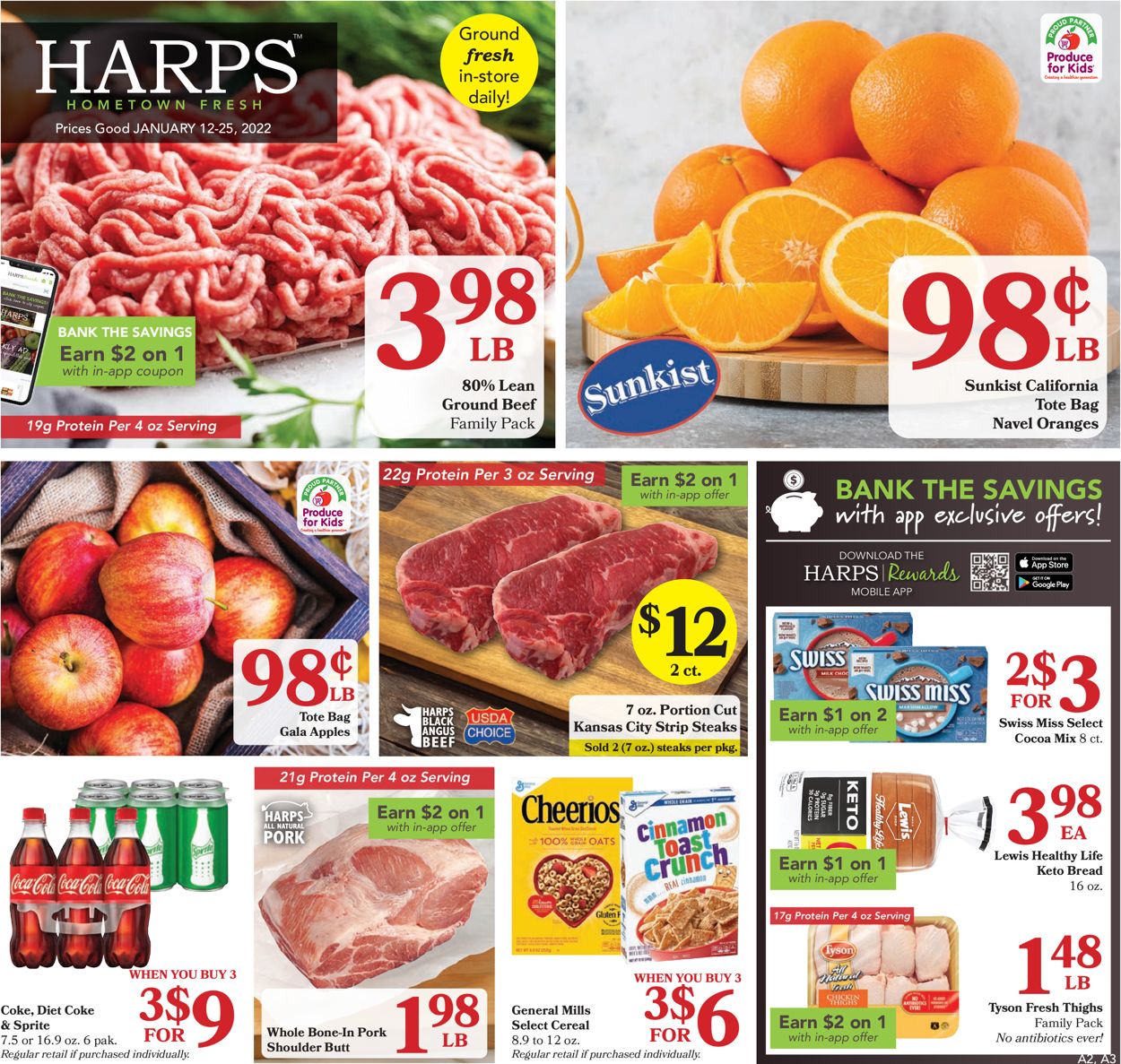 Harps Foods Ad from 01/12/2022