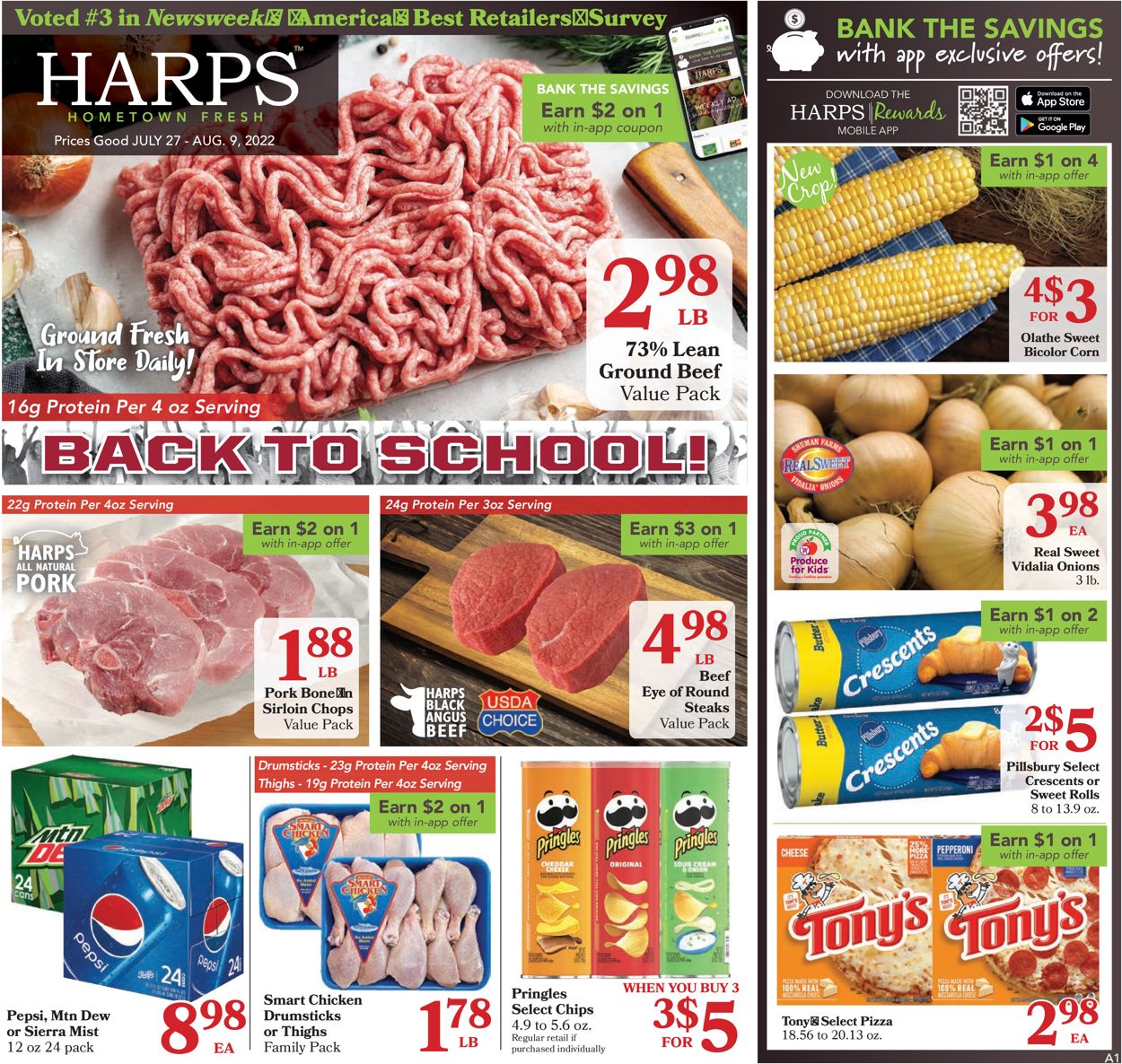 Harps Foods Ad from 07/27/2022
