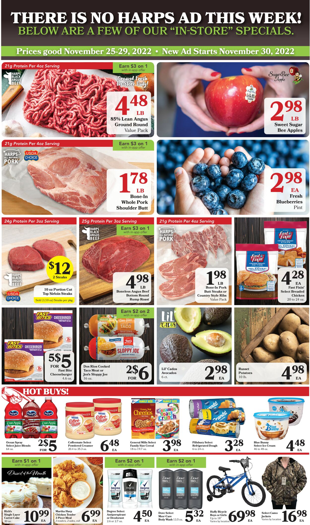 Harps Foods Ad from 11/25/2022