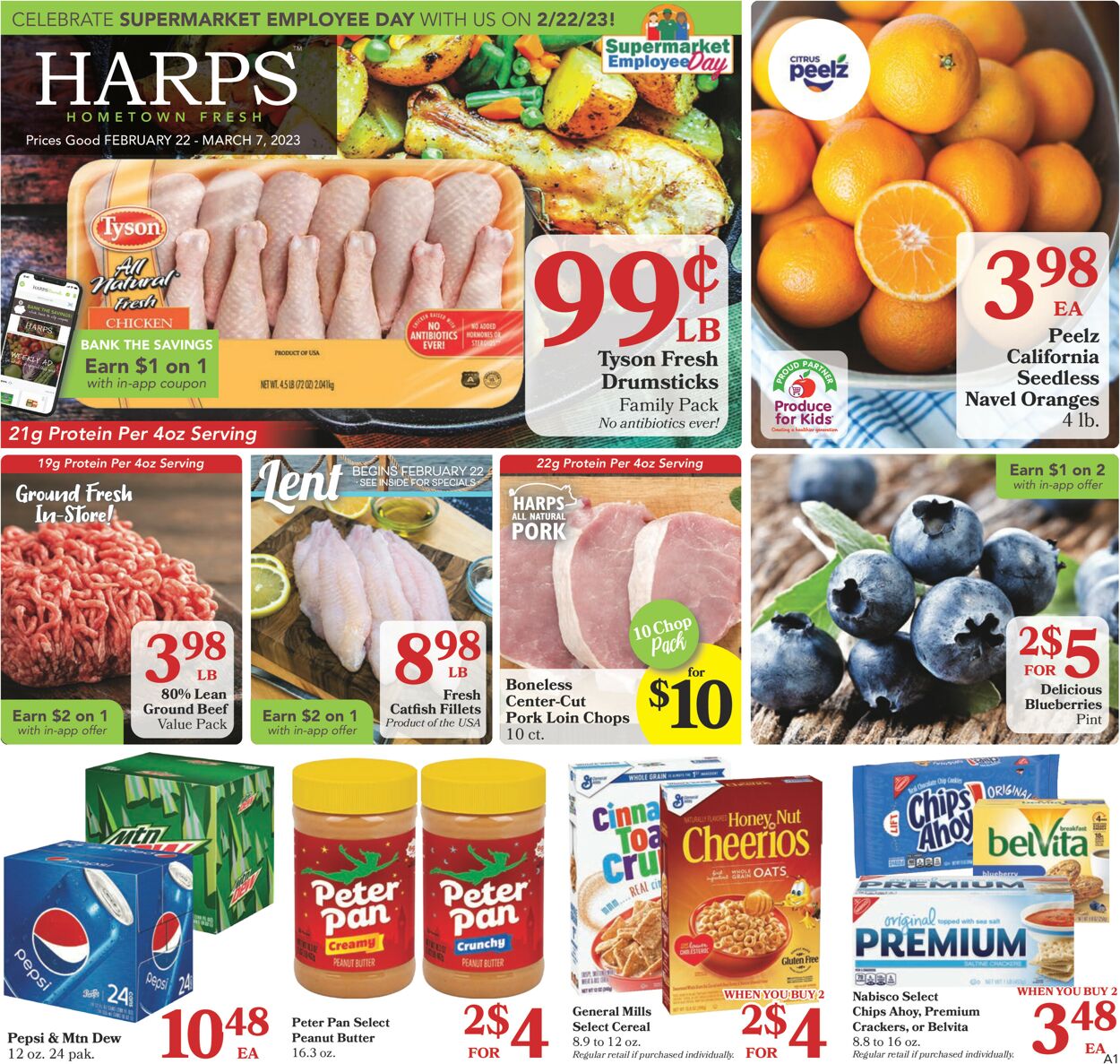 Harps Foods Ad from 02/22/2023