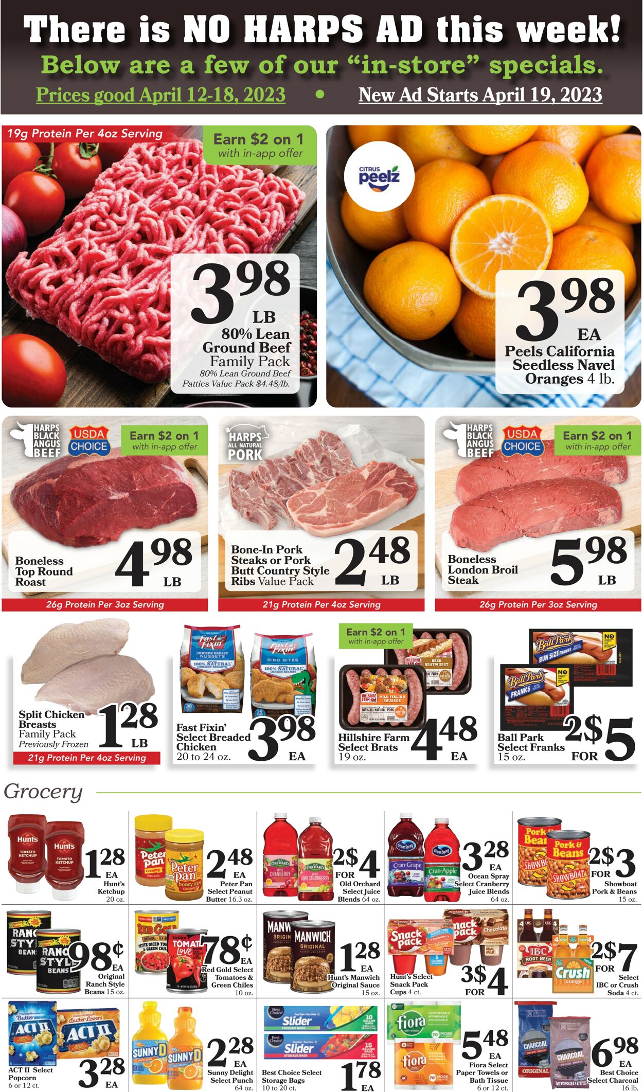 Harps Foods Ad from 04/12/2023