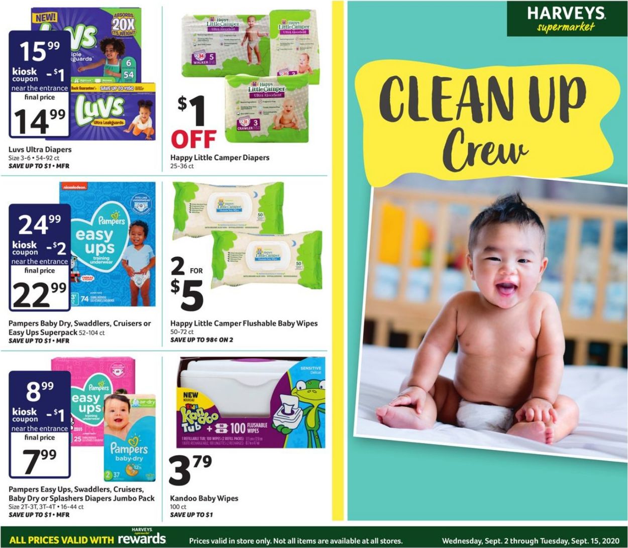 Harveys Supermarket Ad from 09/02/2020