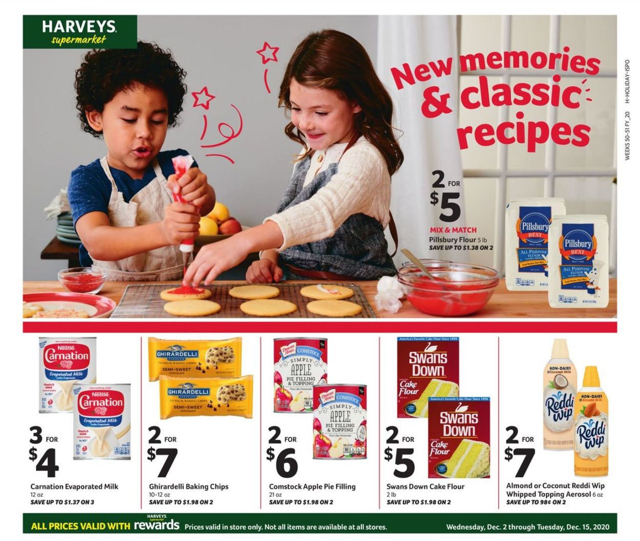 Harveys Supermarket Ad from 12/02/2020