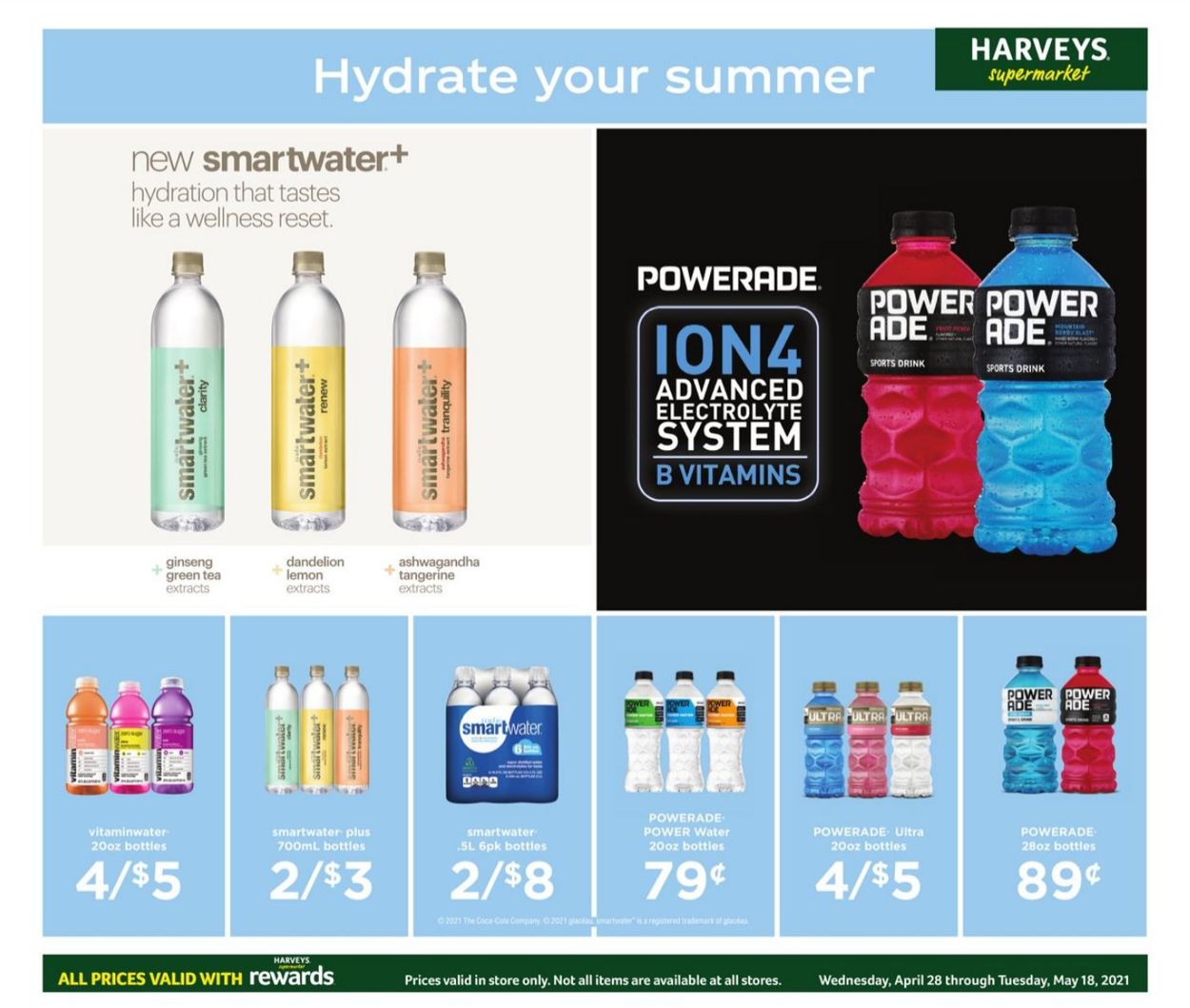 Harveys Supermarket Ad from 04/28/2021