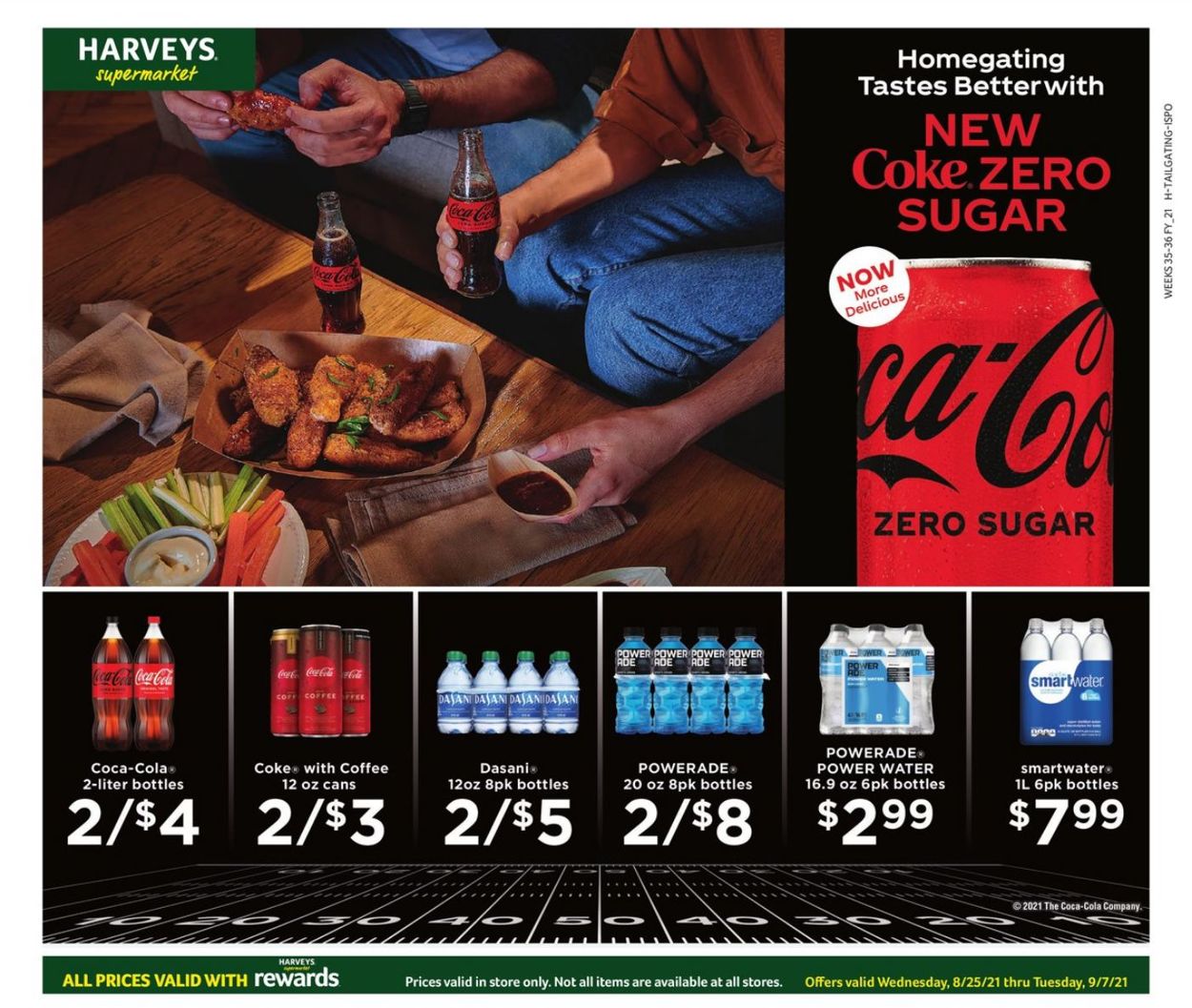 Harveys Supermarket Ad from 08/25/2021