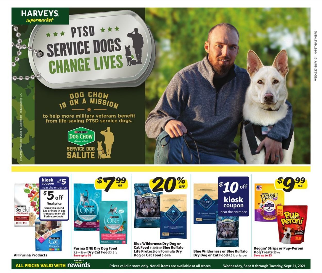 Harveys Supermarket Ad from 09/08/2021