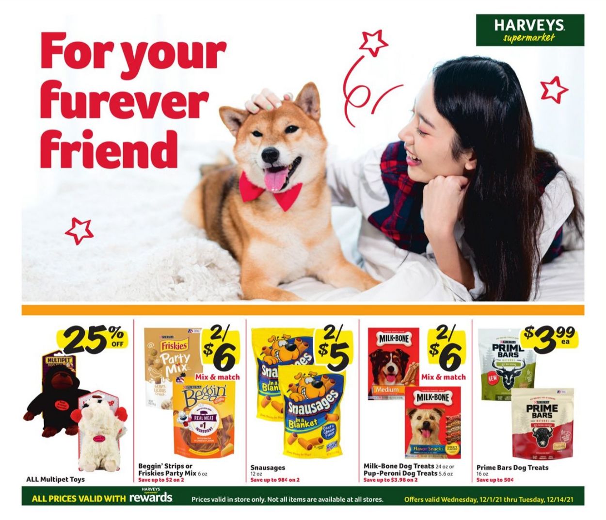 Harveys Supermarket Ad from 12/01/2021