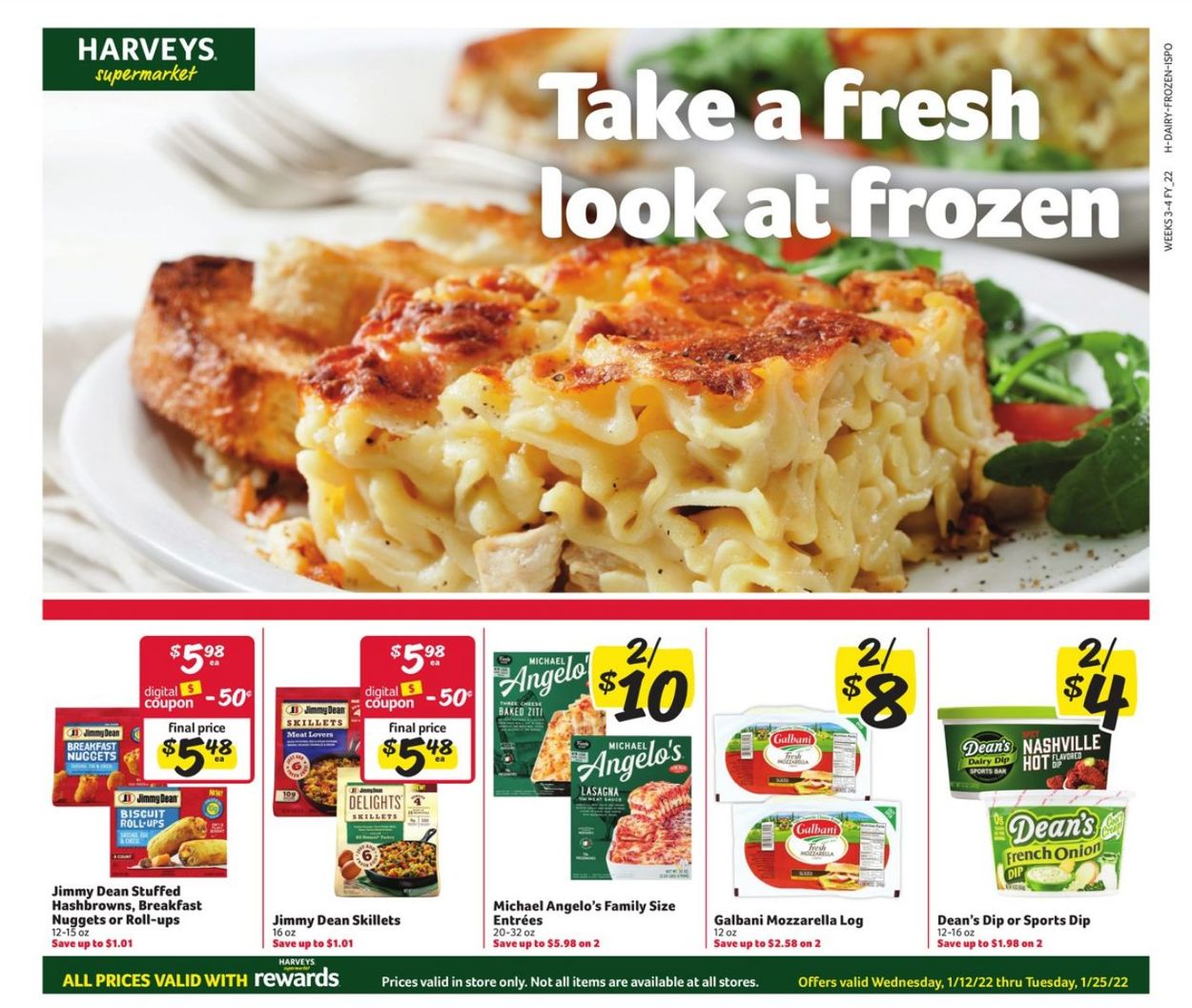 Harveys Supermarket Ad from 01/12/2022