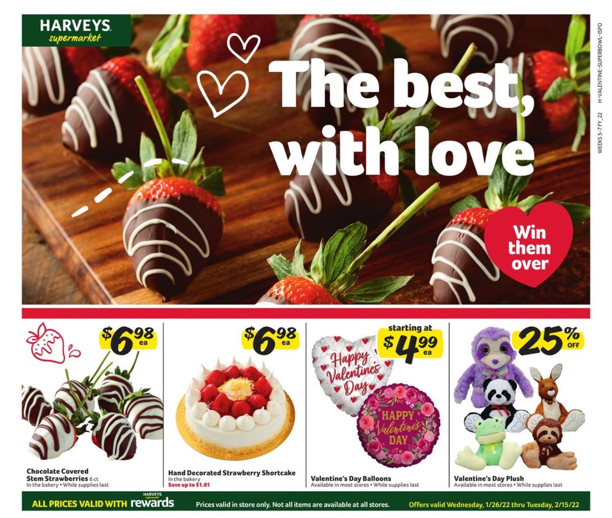 Harveys Supermarket Ad from 01/26/2022