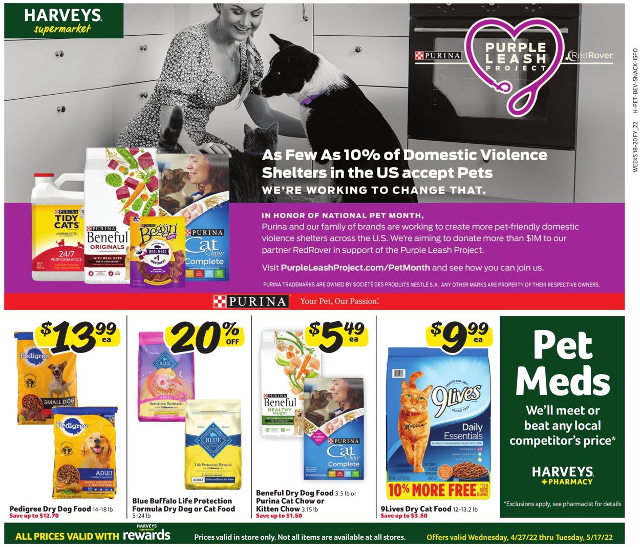 Harveys Supermarket Ad from 04/27/2022