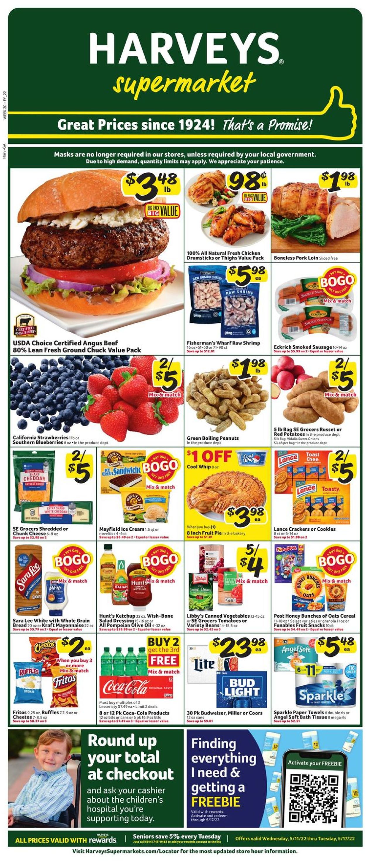 Harveys Supermarket Ad from 05/11/2022