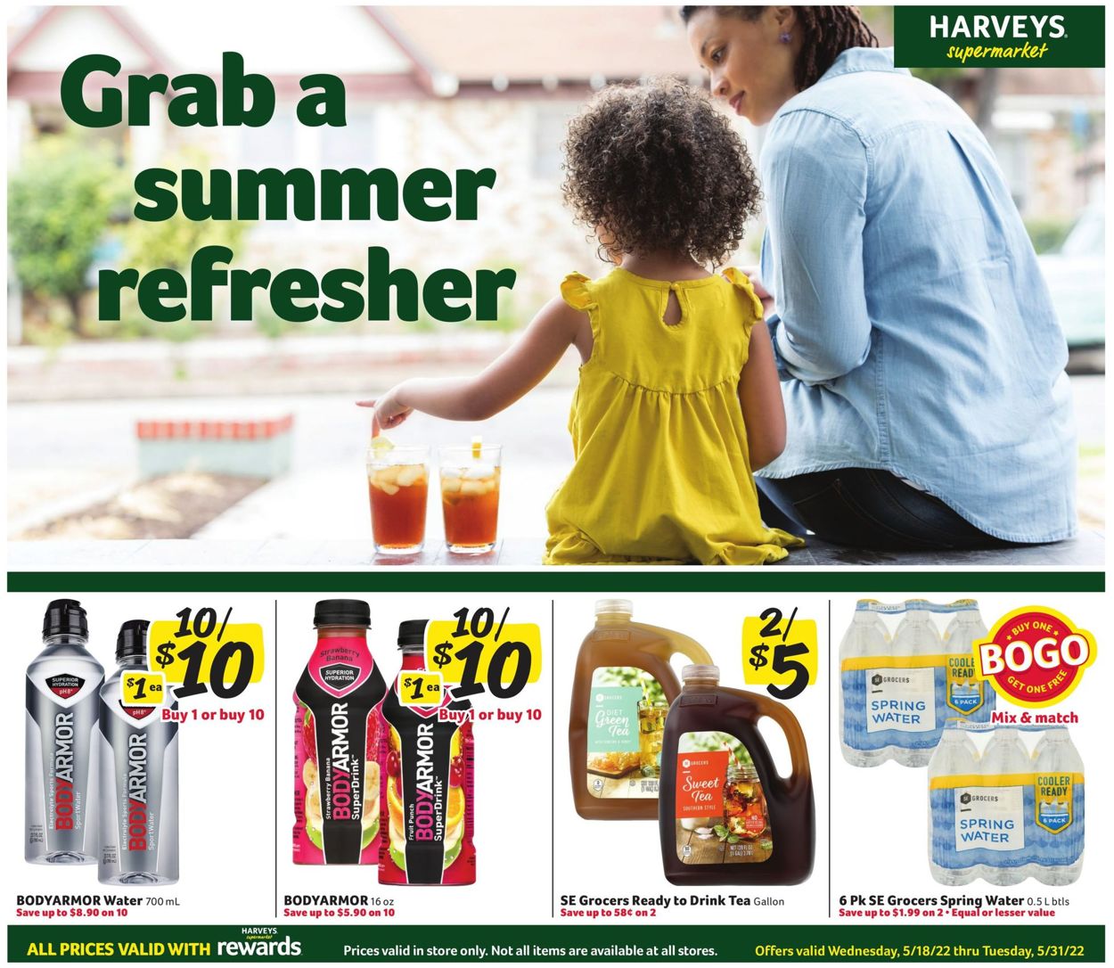 Harveys Supermarket Ad from 05/18/2022