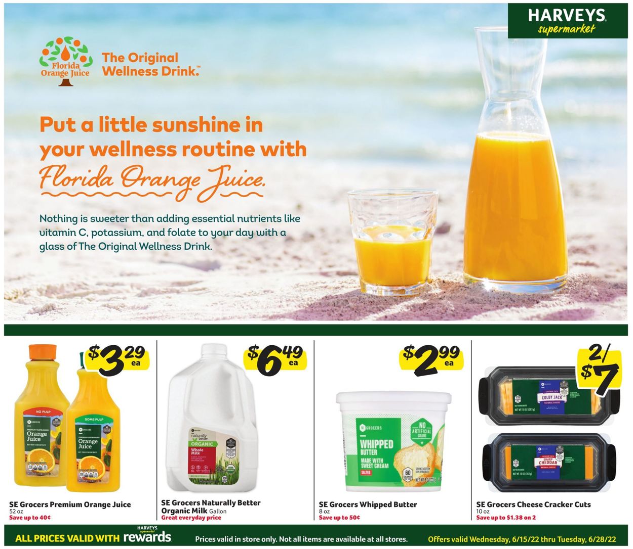 Harveys Supermarket Ad from 06/15/2022