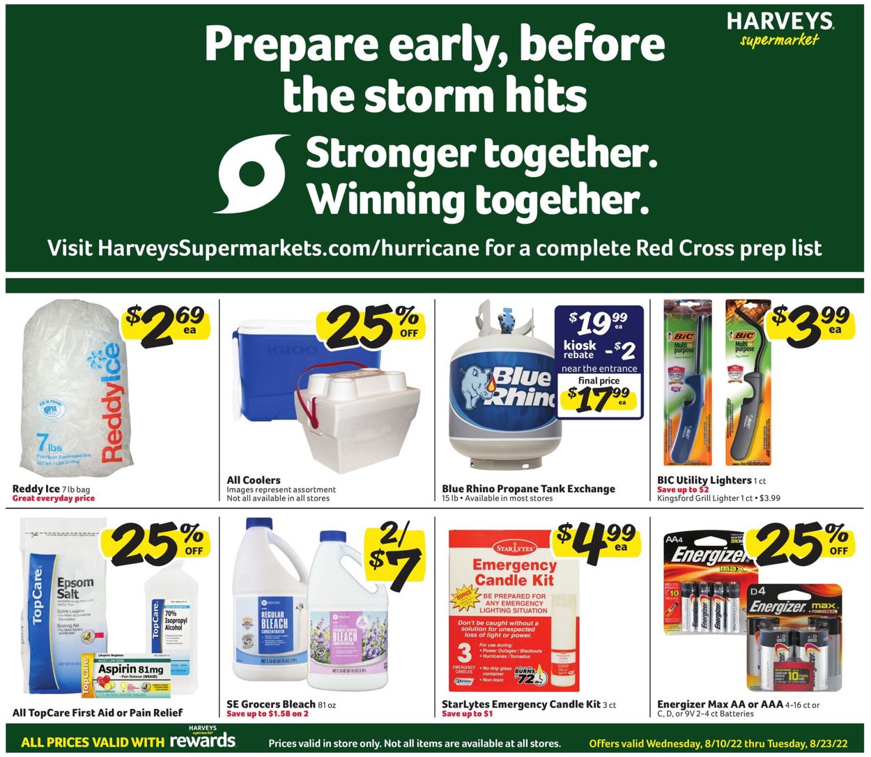 Harveys Supermarket Ad from 08/10/2022