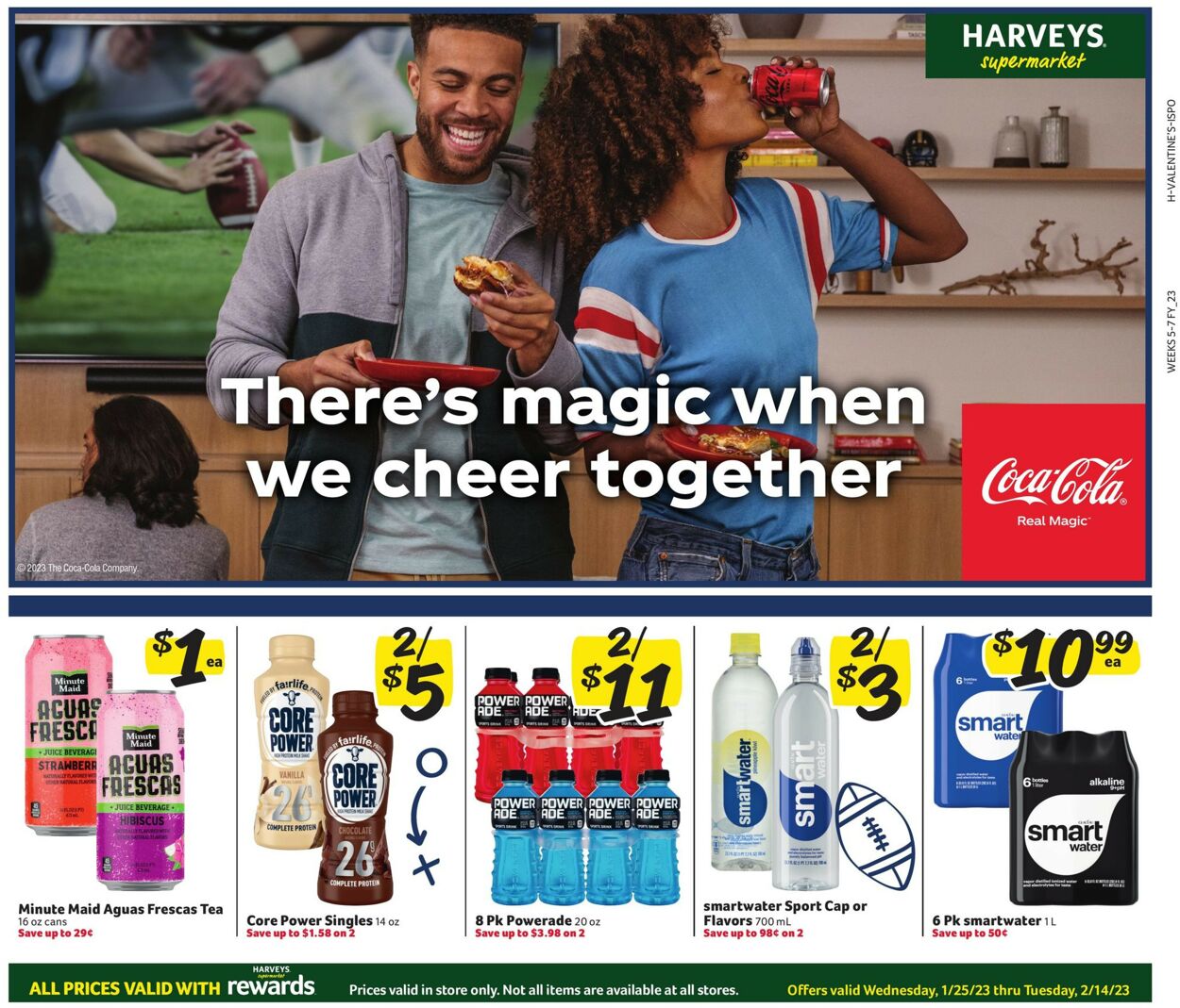 Harveys Supermarket Ad from 01/25/2023