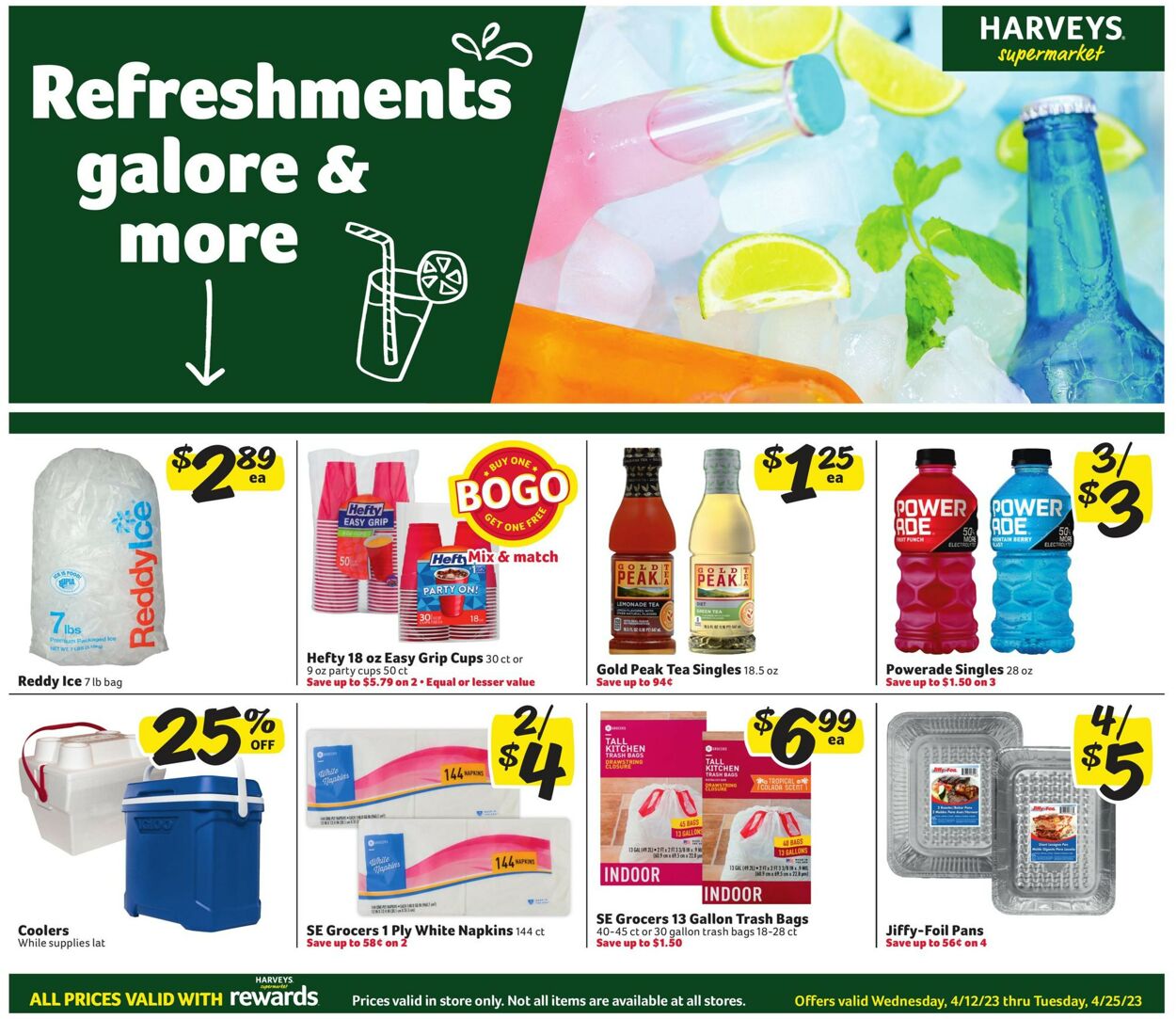 Harveys Supermarket Ad from 04/12/2023