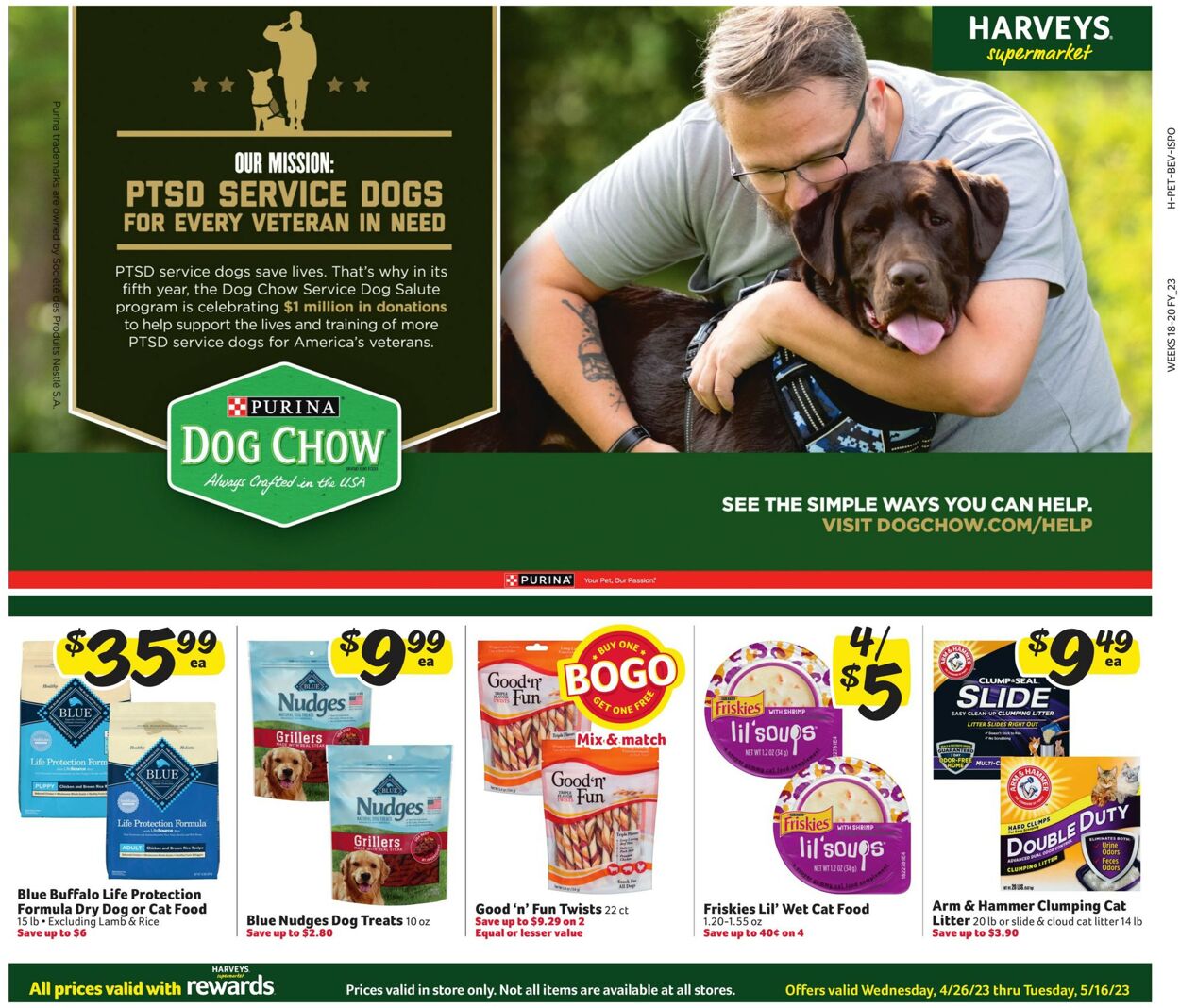 Harveys Supermarket Ad from 04/26/2023