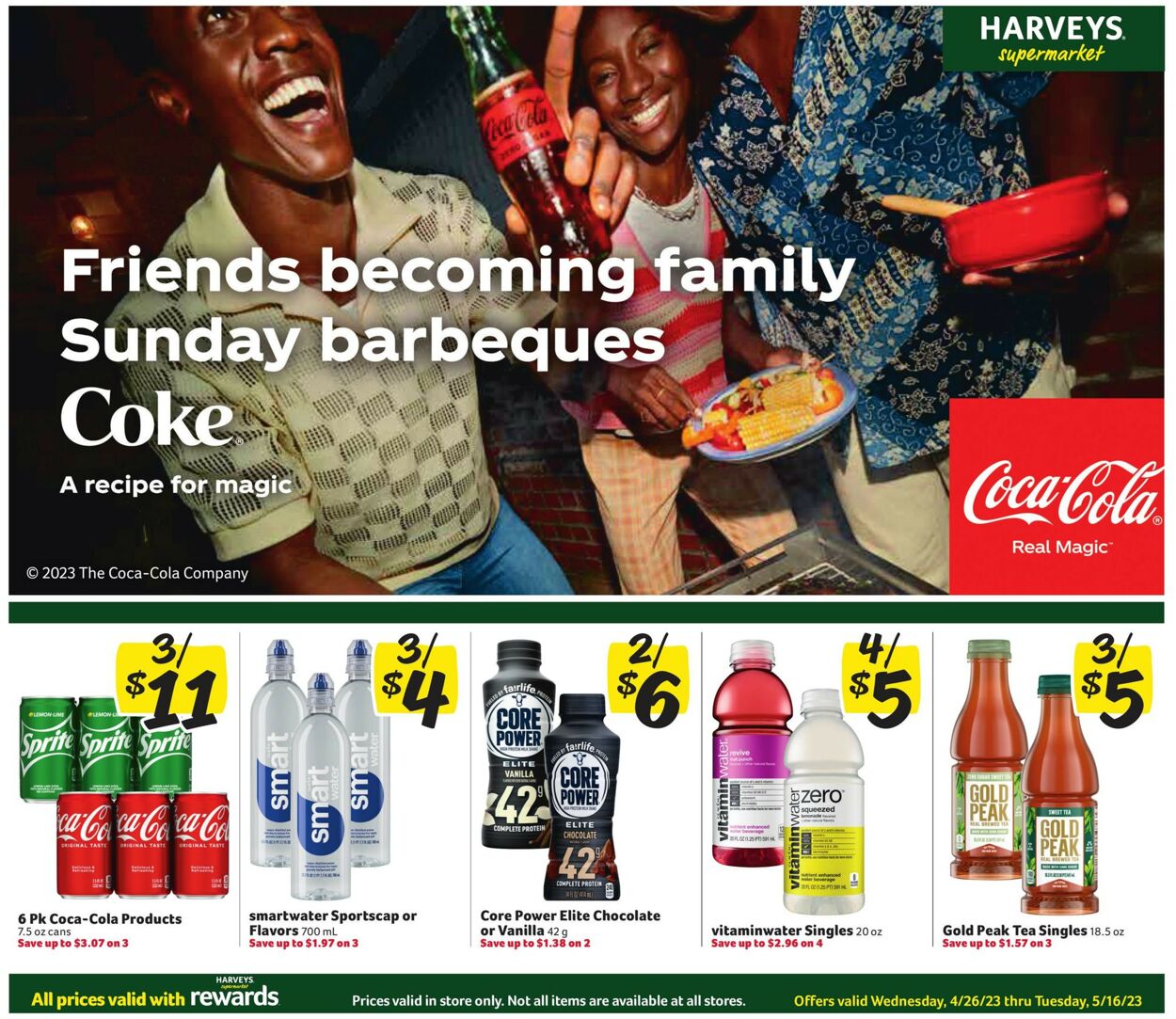 Harveys Supermarket Ad from 04/26/2023