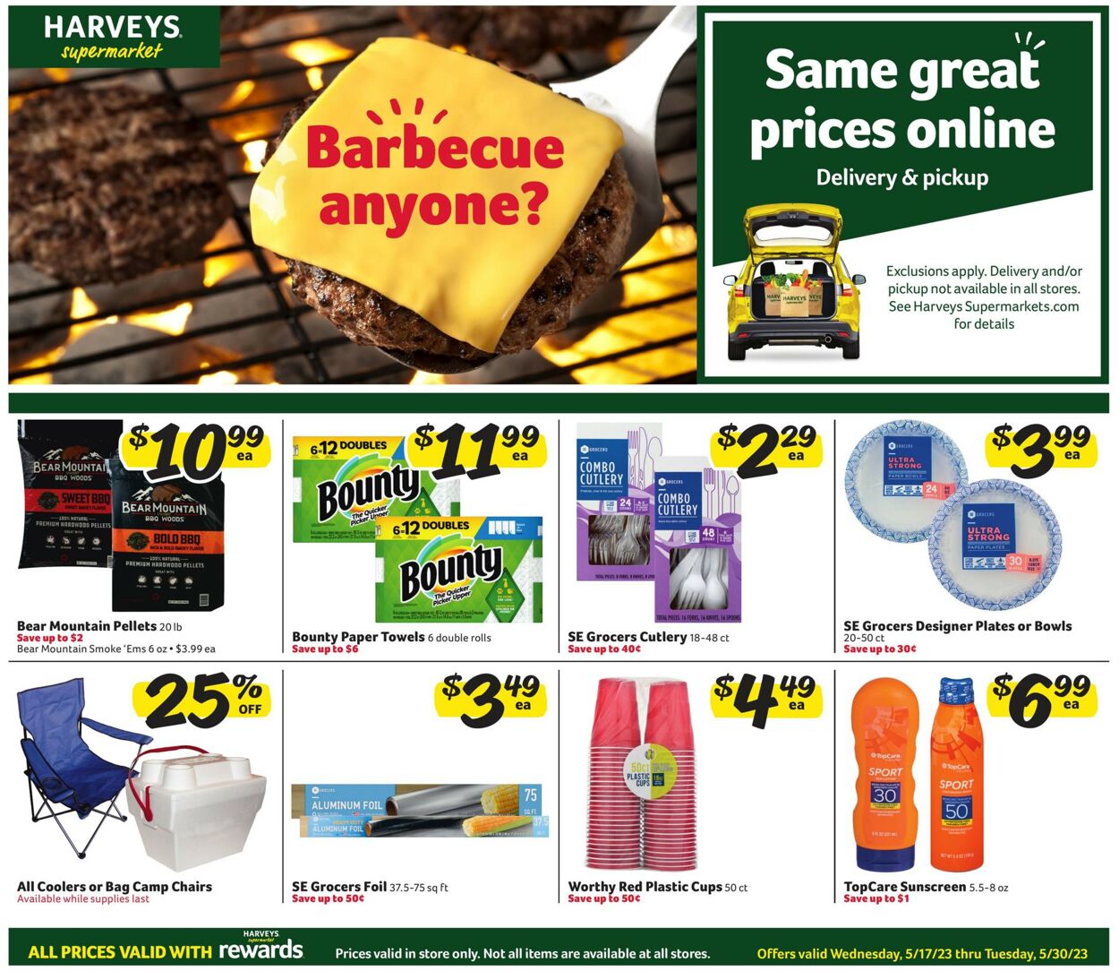 Harveys Supermarket Ad from 05/17/2023