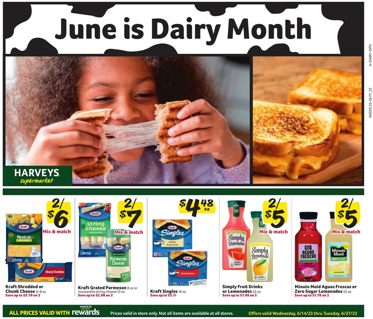 Harveys Supermarket Ad from 06/14/2023