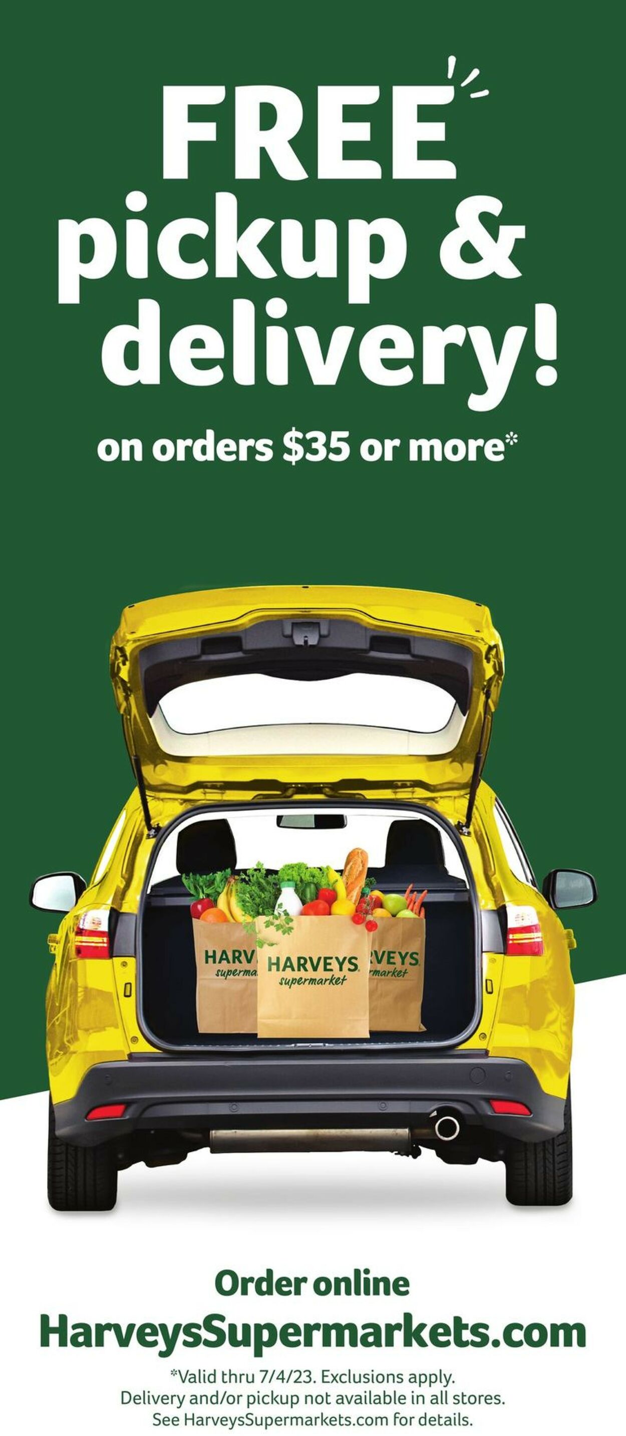 Harveys Supermarket Ad from 06/28/2023