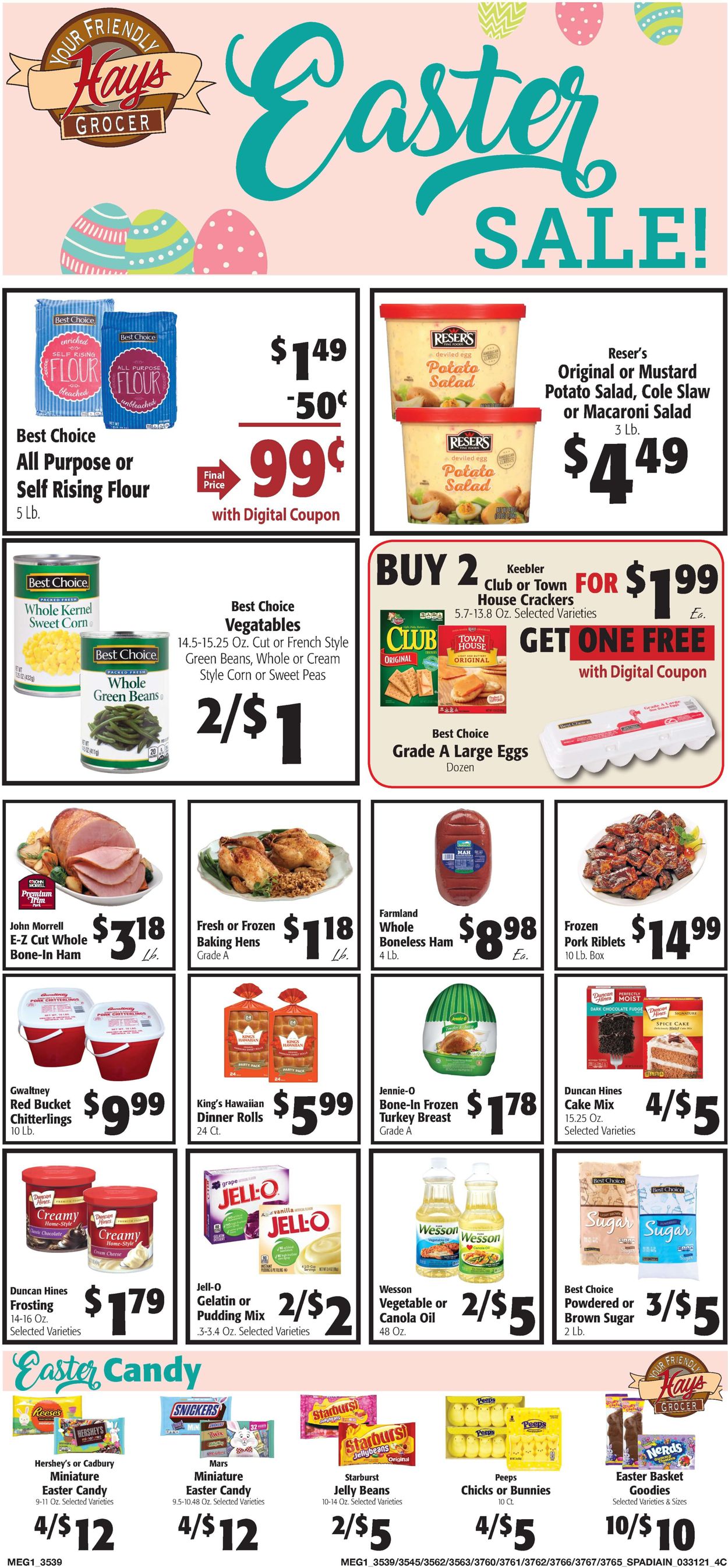Hays Supermarket Ad from 03/31/2021