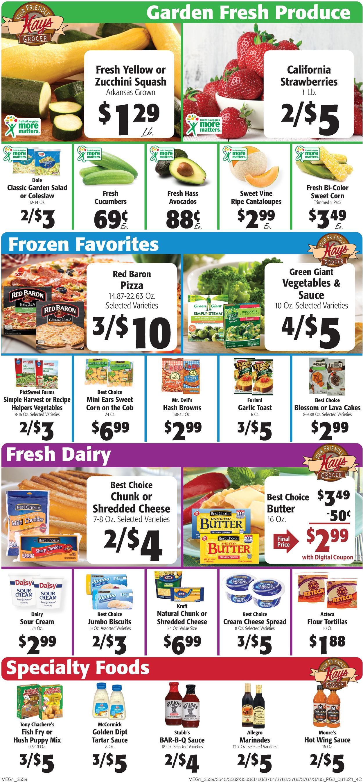 Hays Supermarket Ad from 06/16/2021
