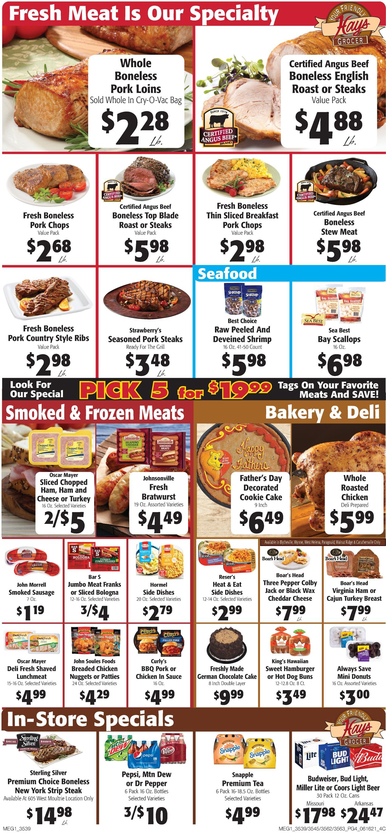 Hays Supermarket Ad from 06/16/2021