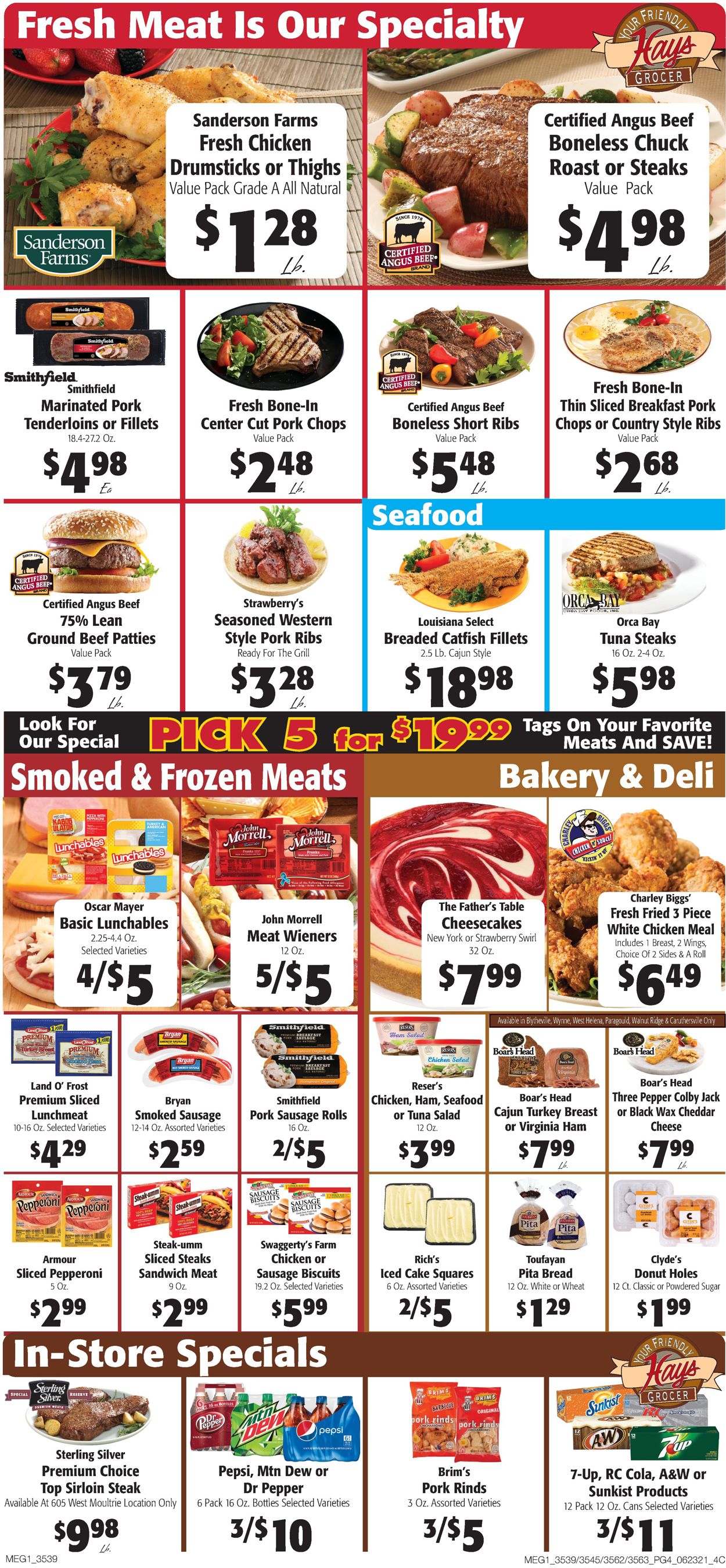Hays Supermarket Ad from 06/23/2021