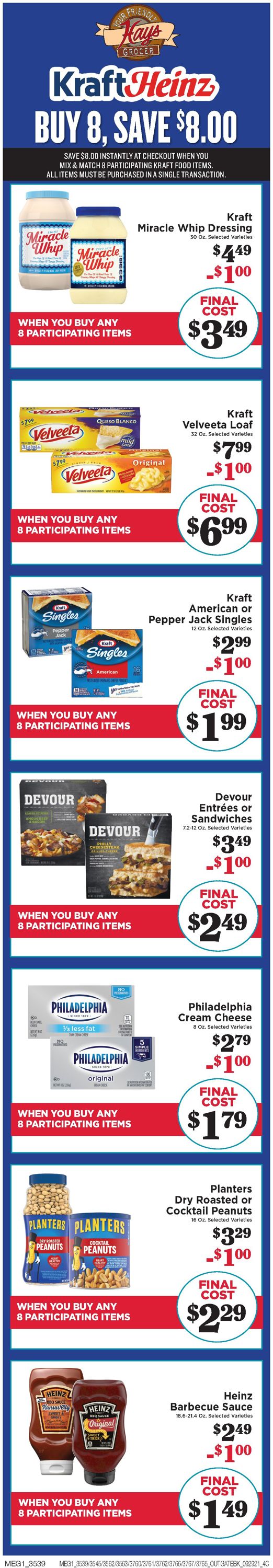 Hays Supermarket Ad from 09/29/2021