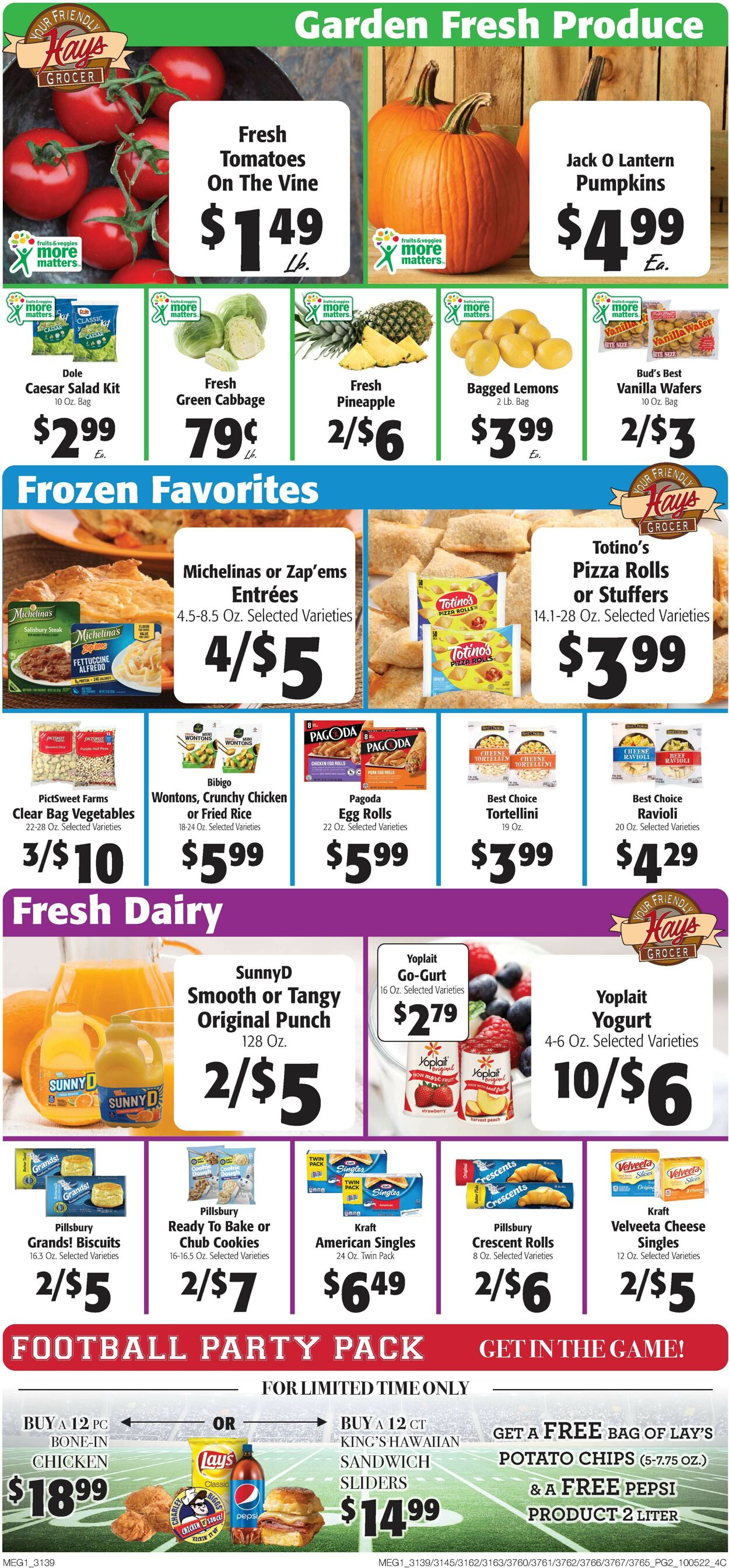 Hays Supermarket Ad from 10/05/2022