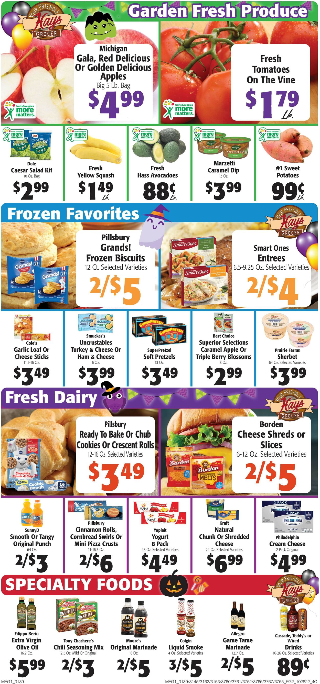 Hays Supermarket Ad from 10/26/2022