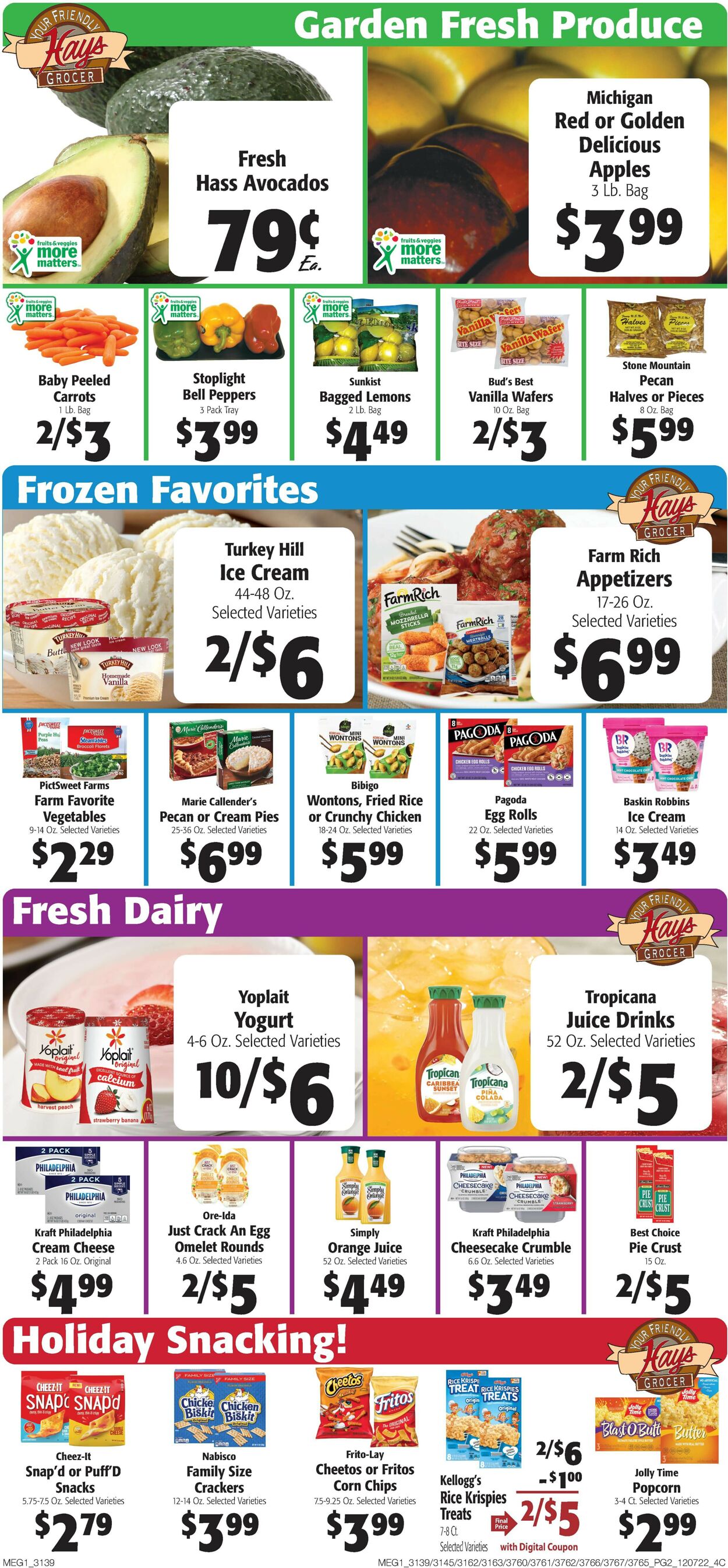 Hays Supermarket Ad from 12/07/2022