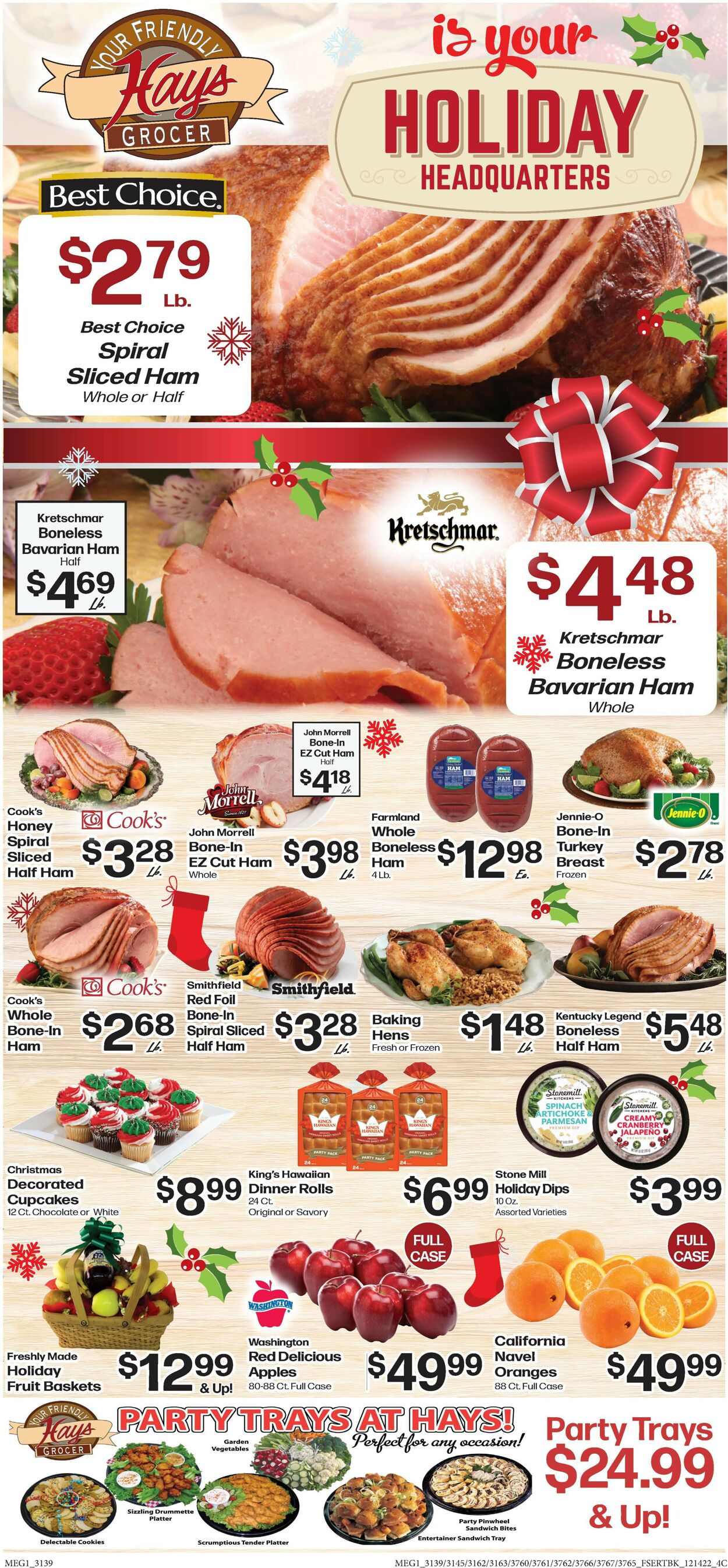 Hays Supermarket Ad from 12/14/2022
