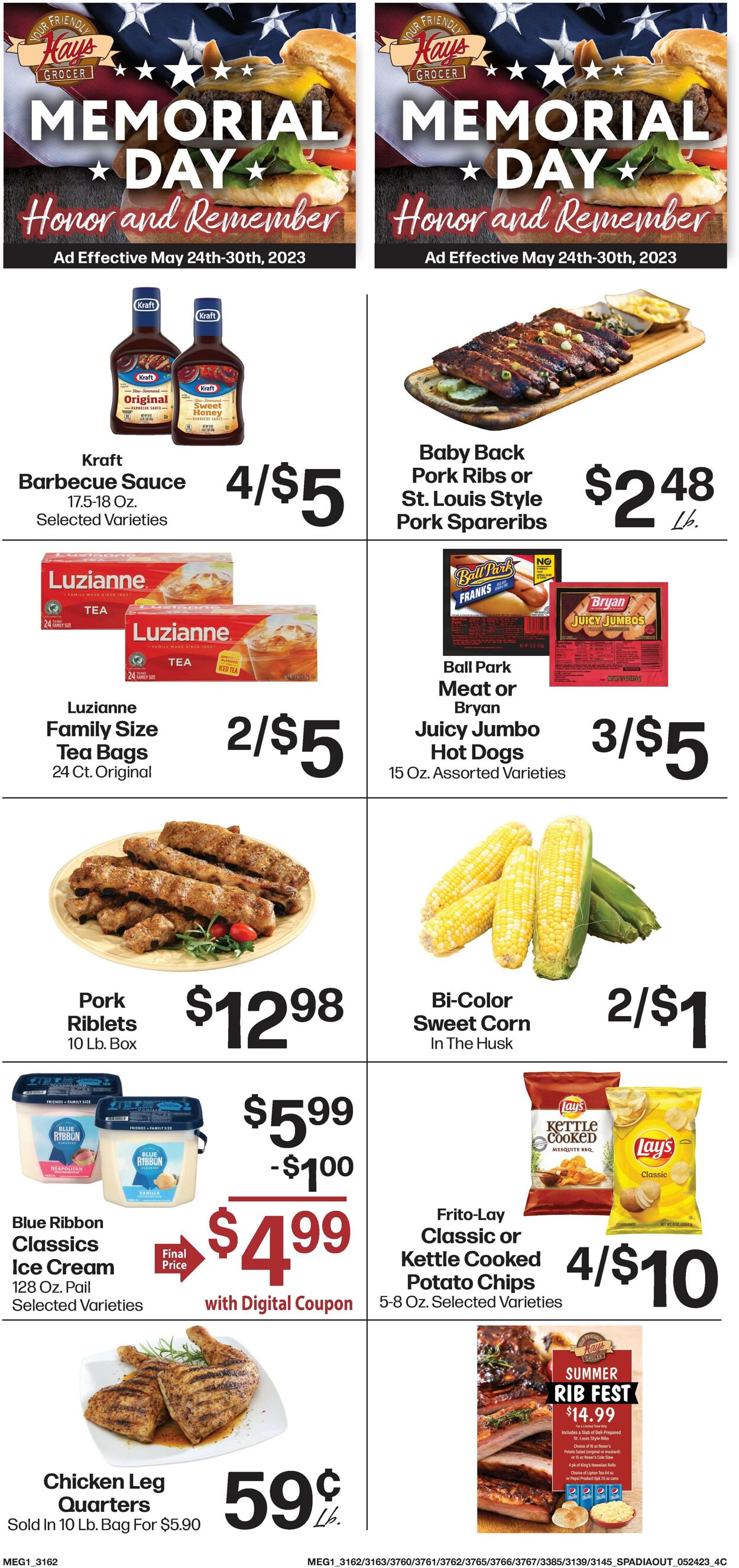 Hays Supermarket Ad from 05/24/2023