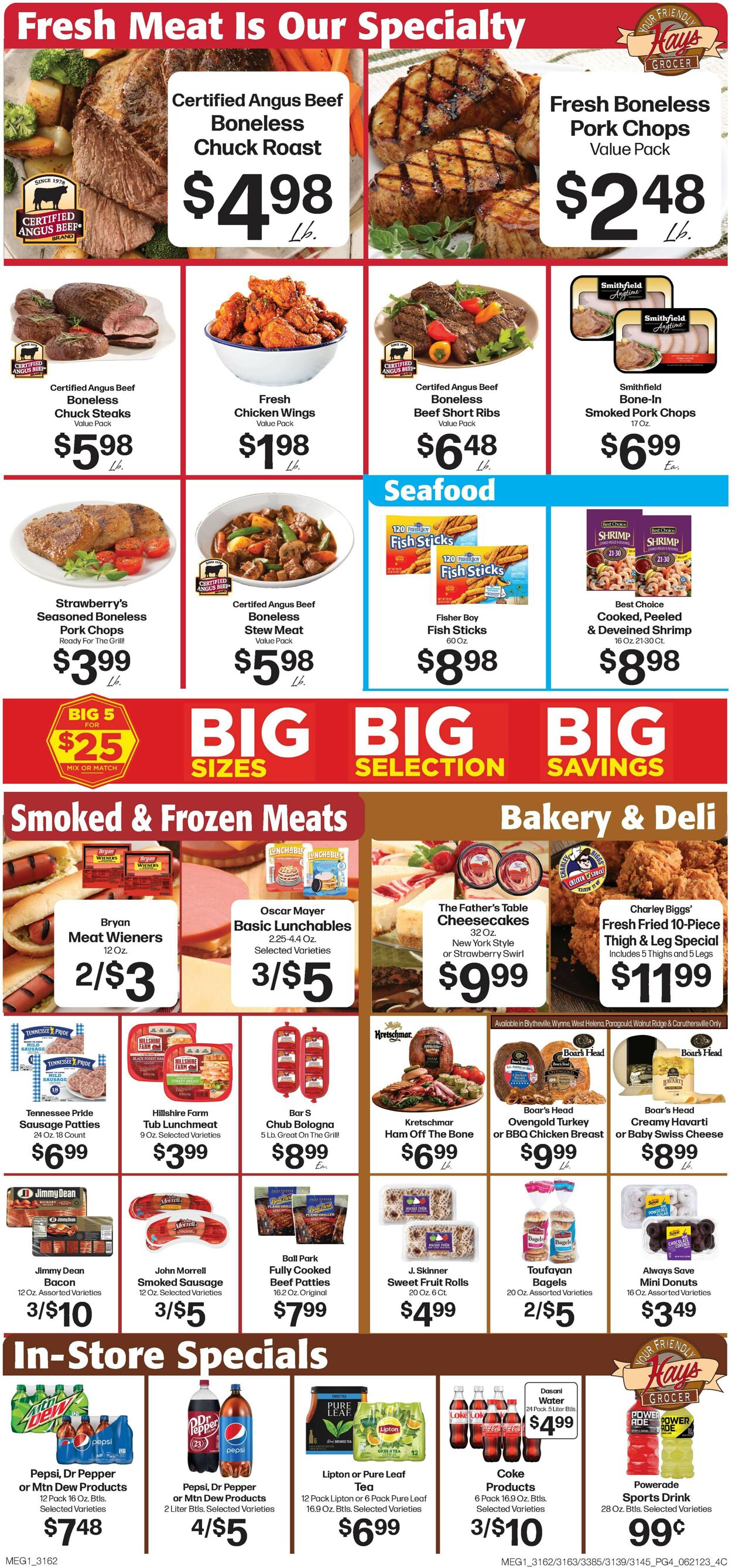 Hays Supermarket Ad from 06/21/2023