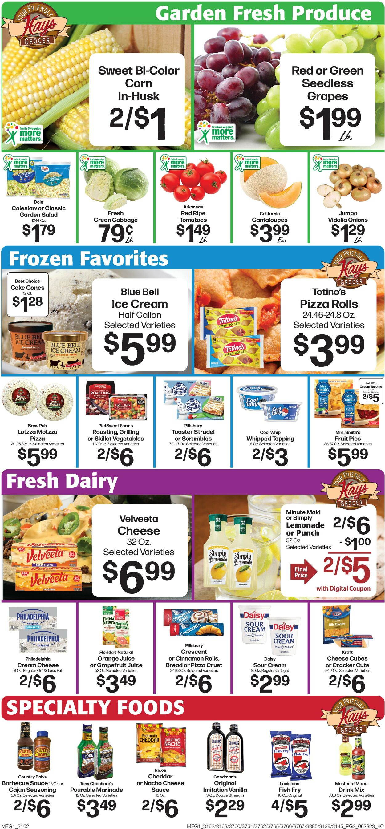 Hays Supermarket Ad from 06/28/2023