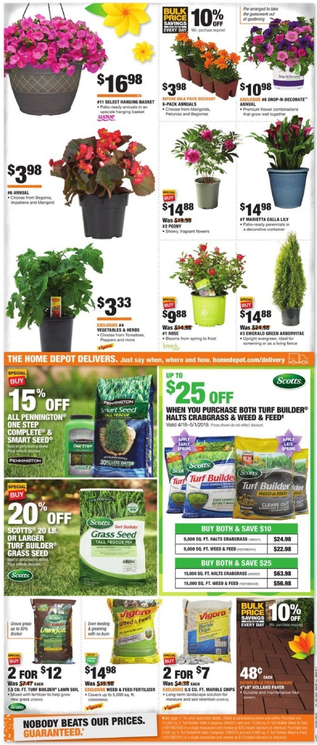 Home Depot Ad from 04/25/2019