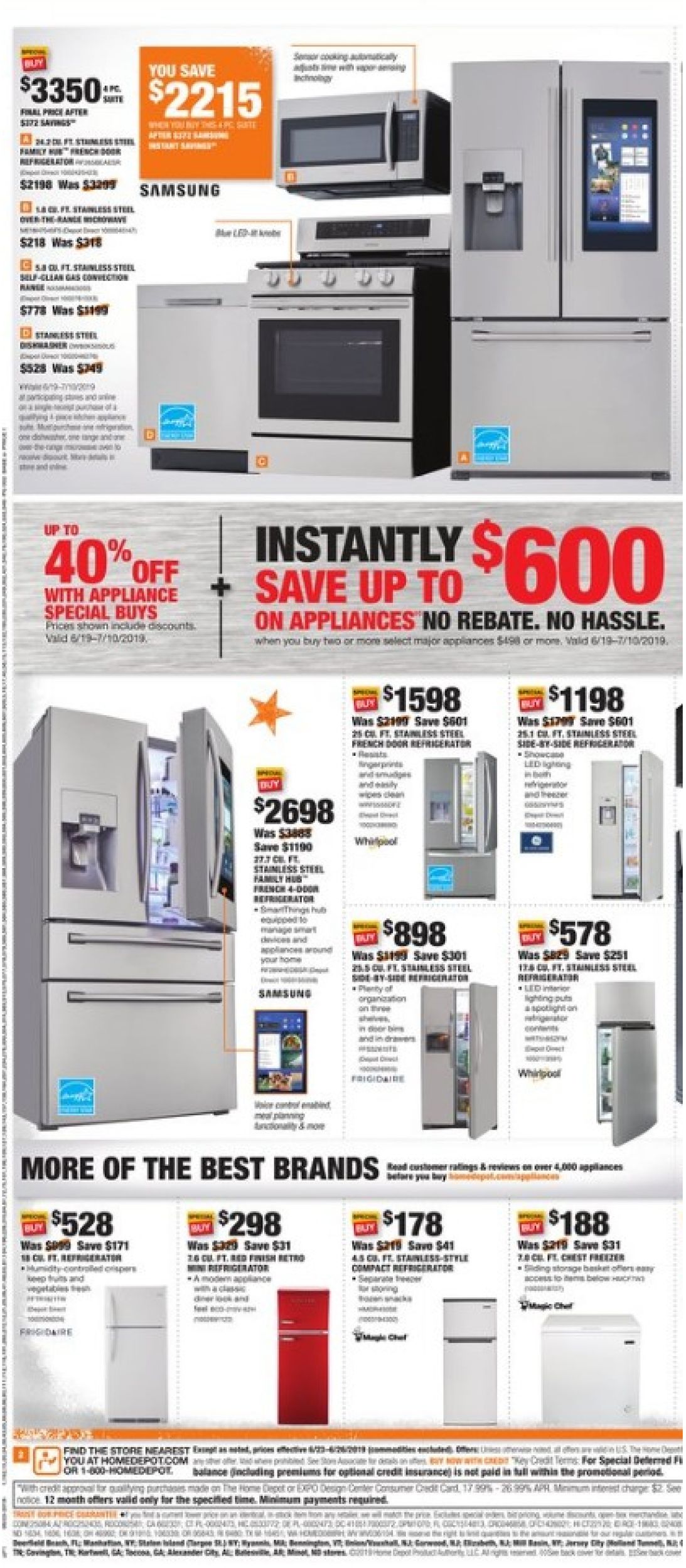 Home Depot Ad from 06/23/2019
