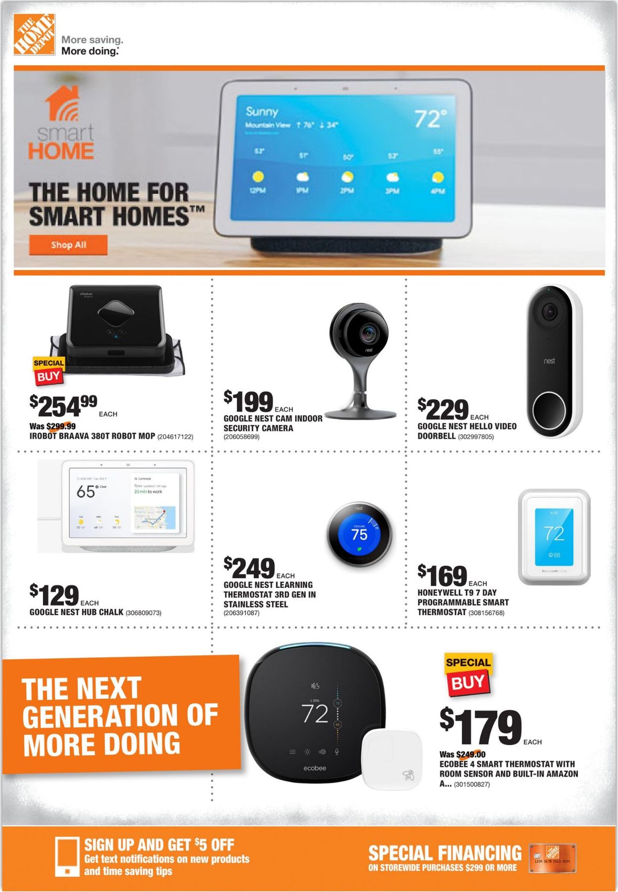 Home Depot Ad from 08/01/2019