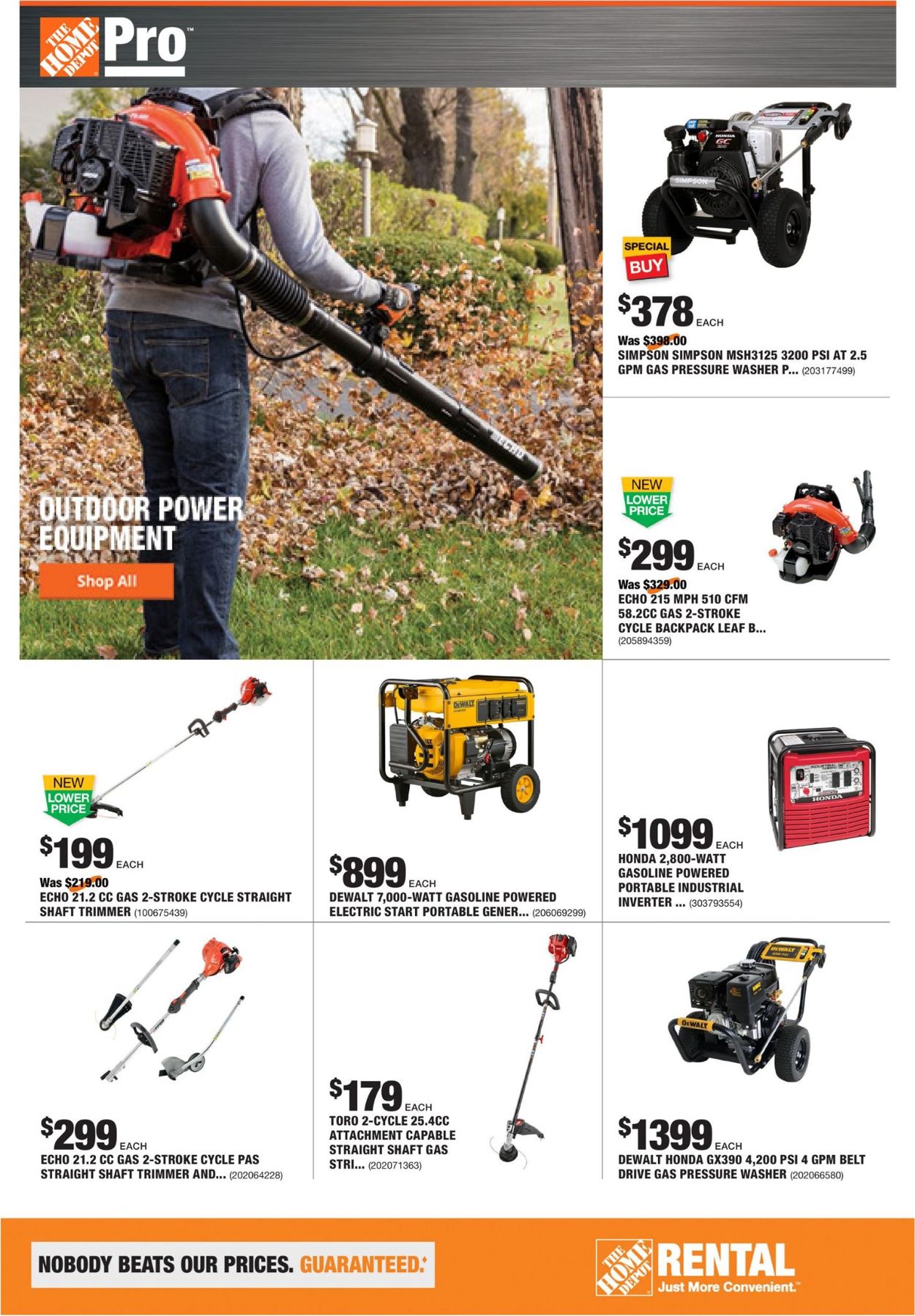 Home Depot Ad from 09/09/2019